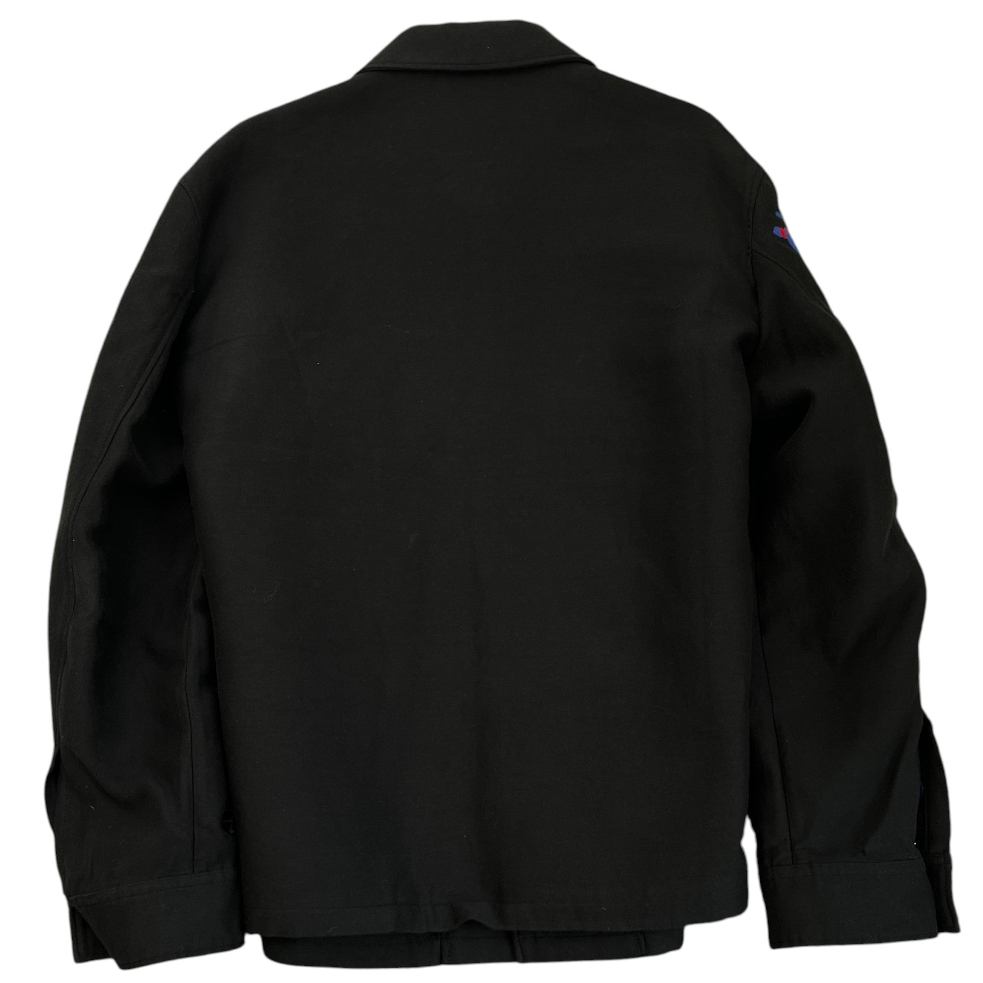 Men's Embroidered Butterfly Logo Jacket Black Size XXL