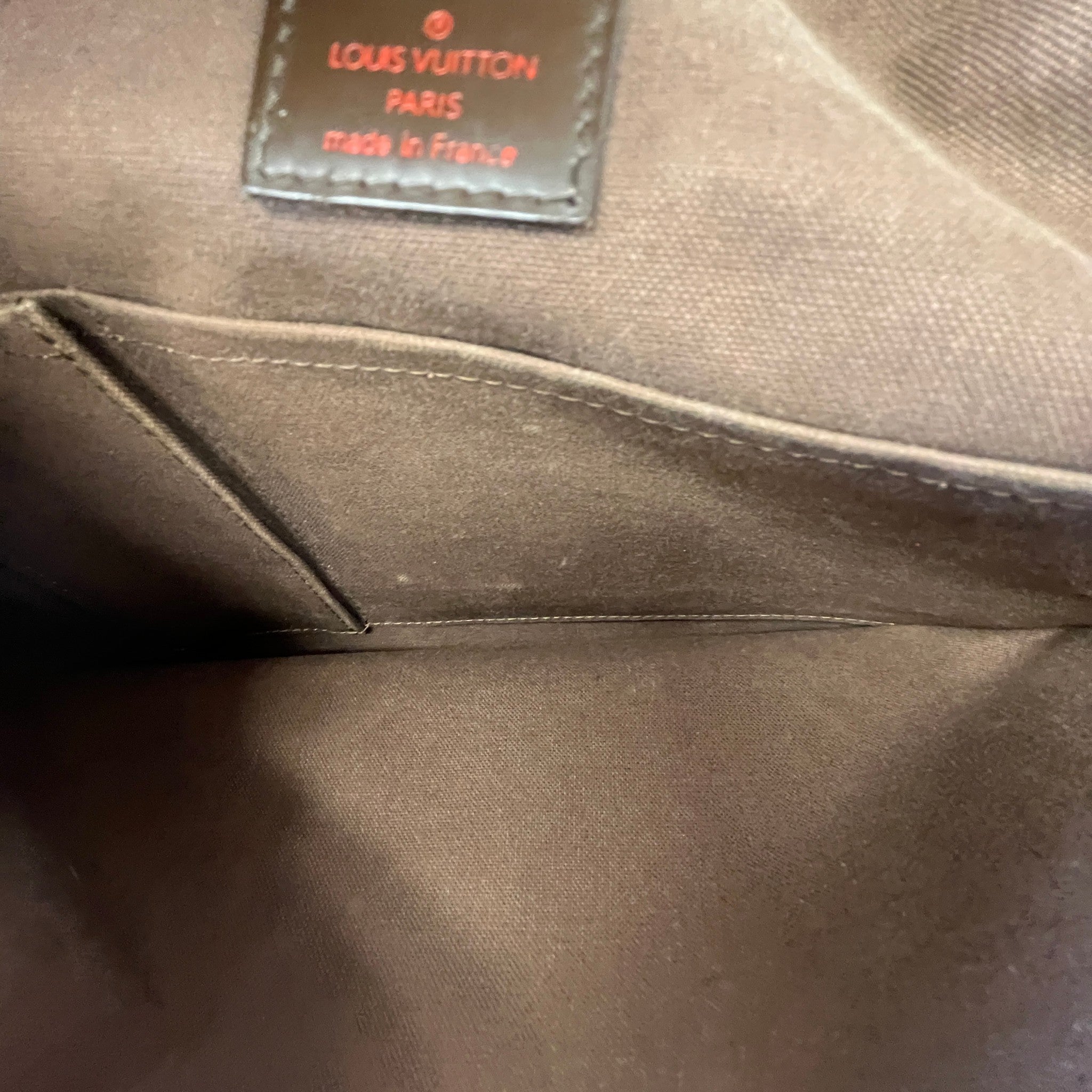 Men's Damier Ebene Brookyln Messenger Bag Brown