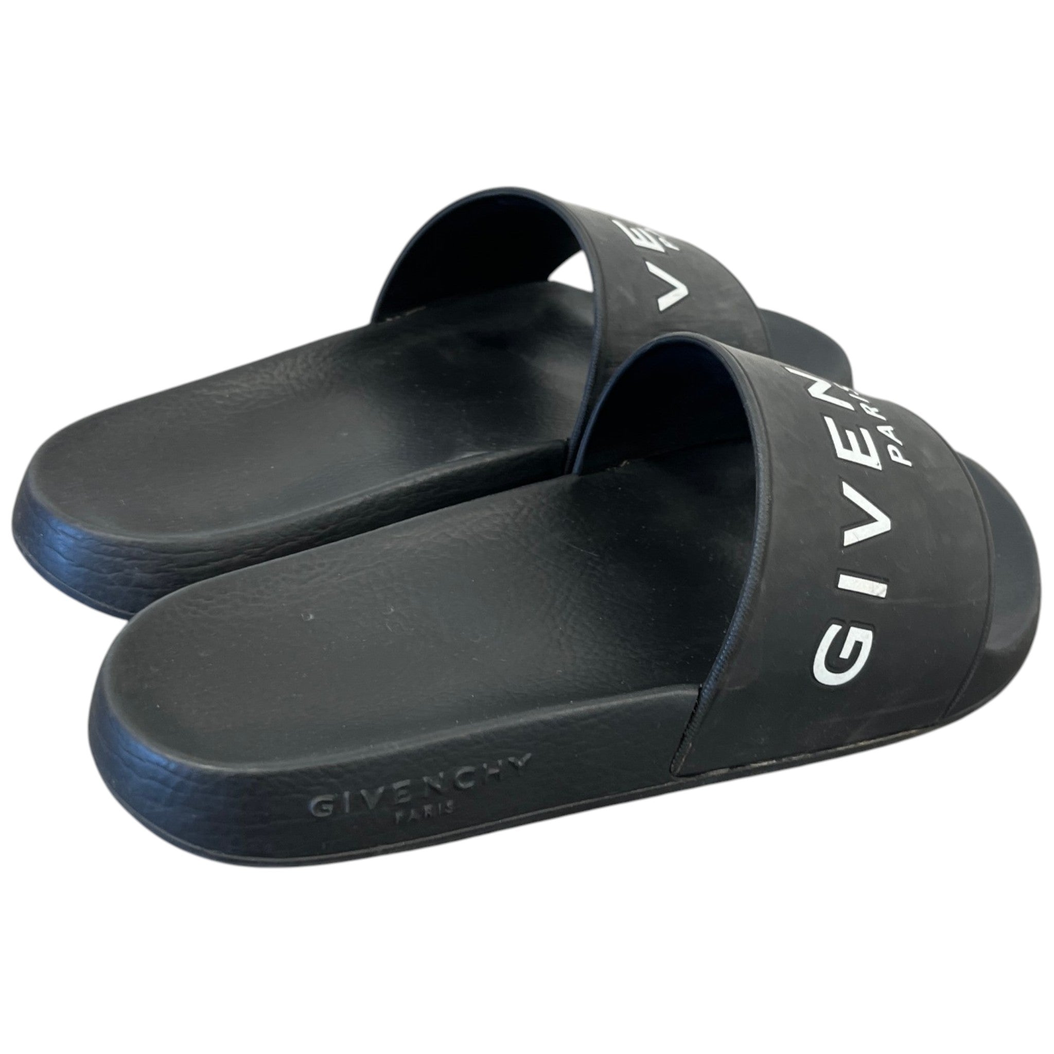 Women's Logo Print Slides Black Size EU 38 / UK 5