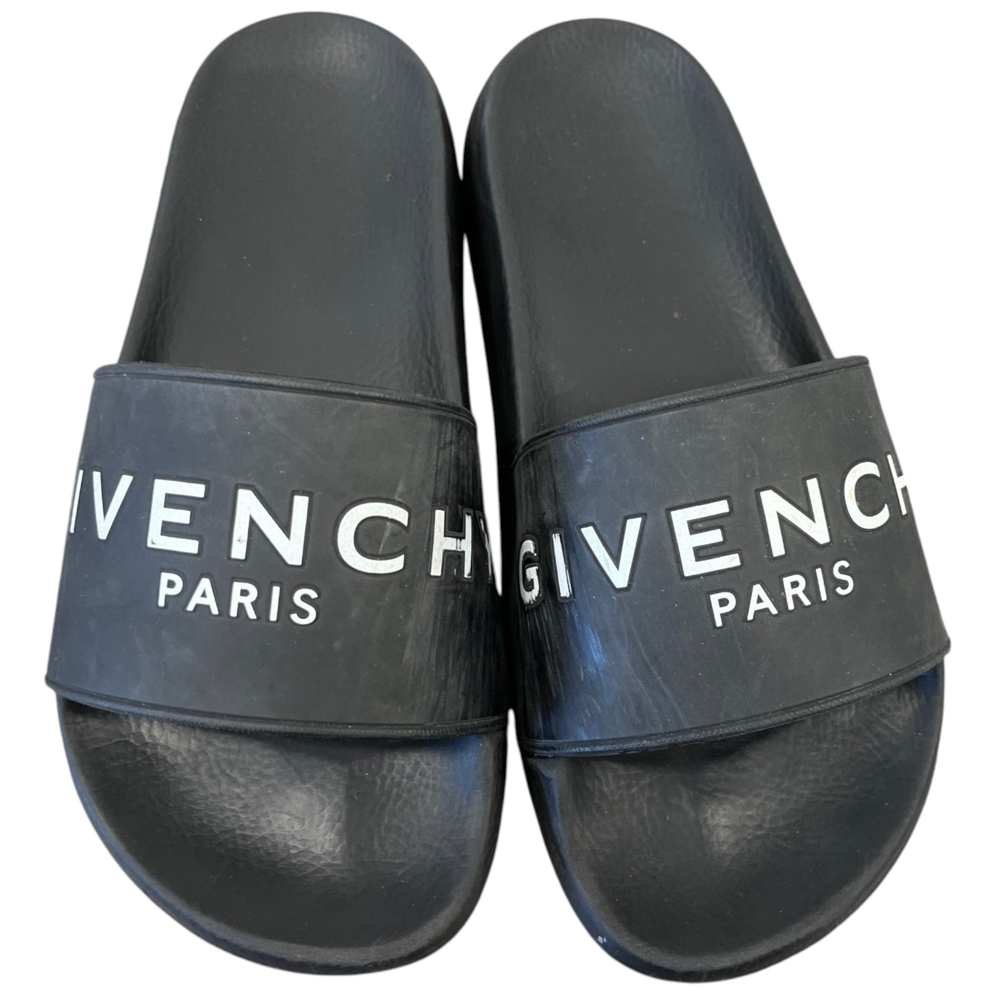 Women's Logo Print Slides Black Size EU 38 / UK 5