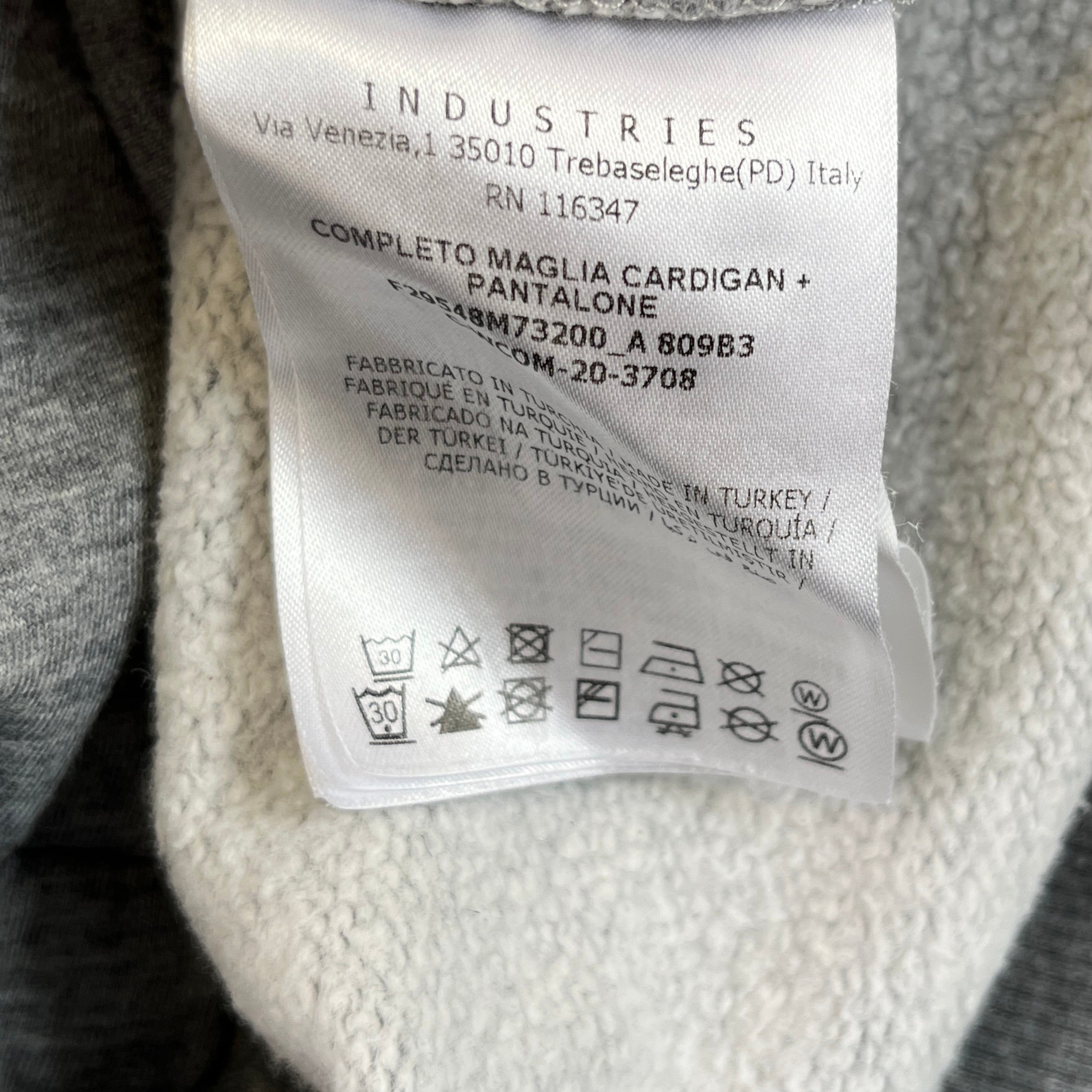 Men's Maglia + Pantalone Boys Age 12 Full Tracksuit Grey Size XXS