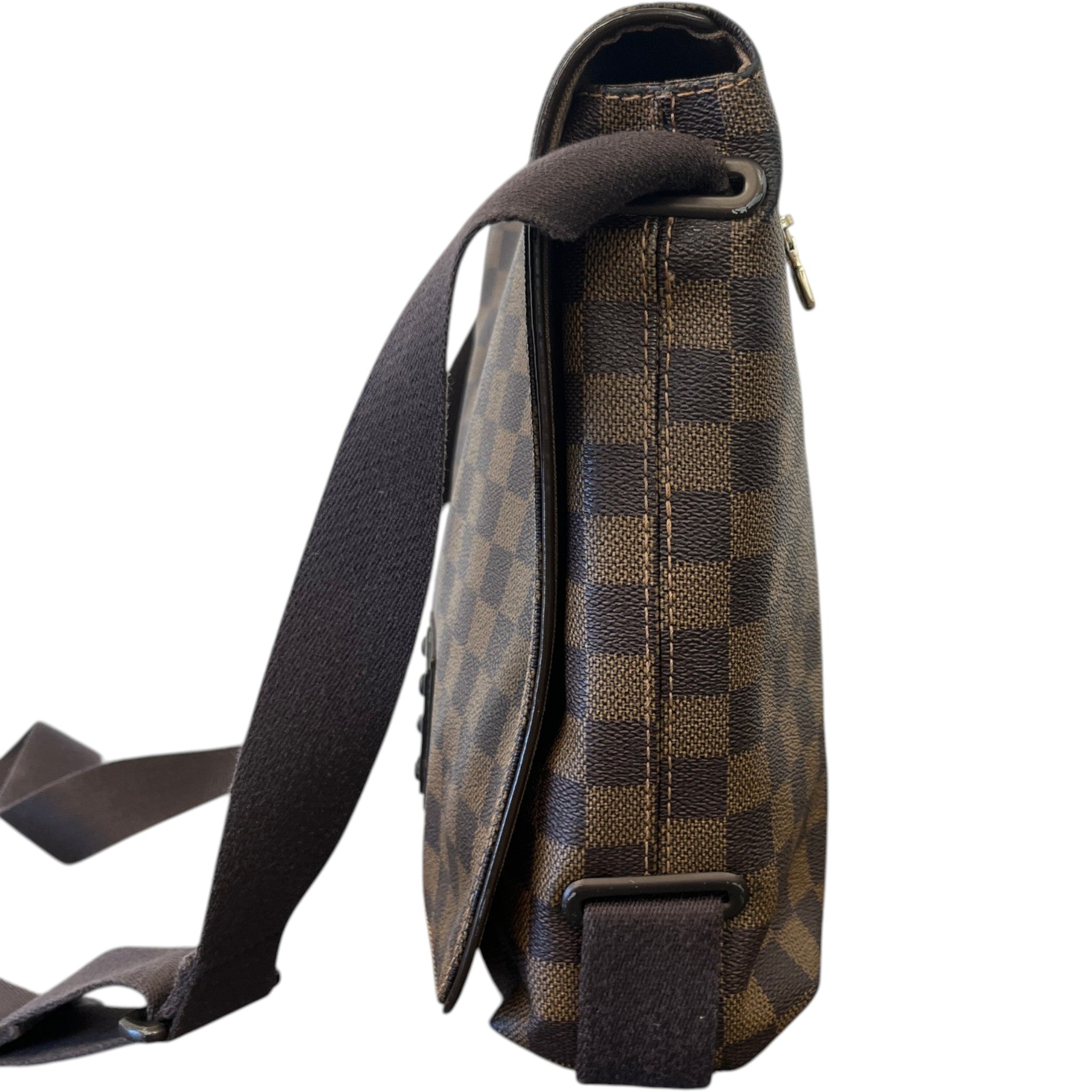 Men's Damier Ebene Brookyln Messenger Bag Brown
