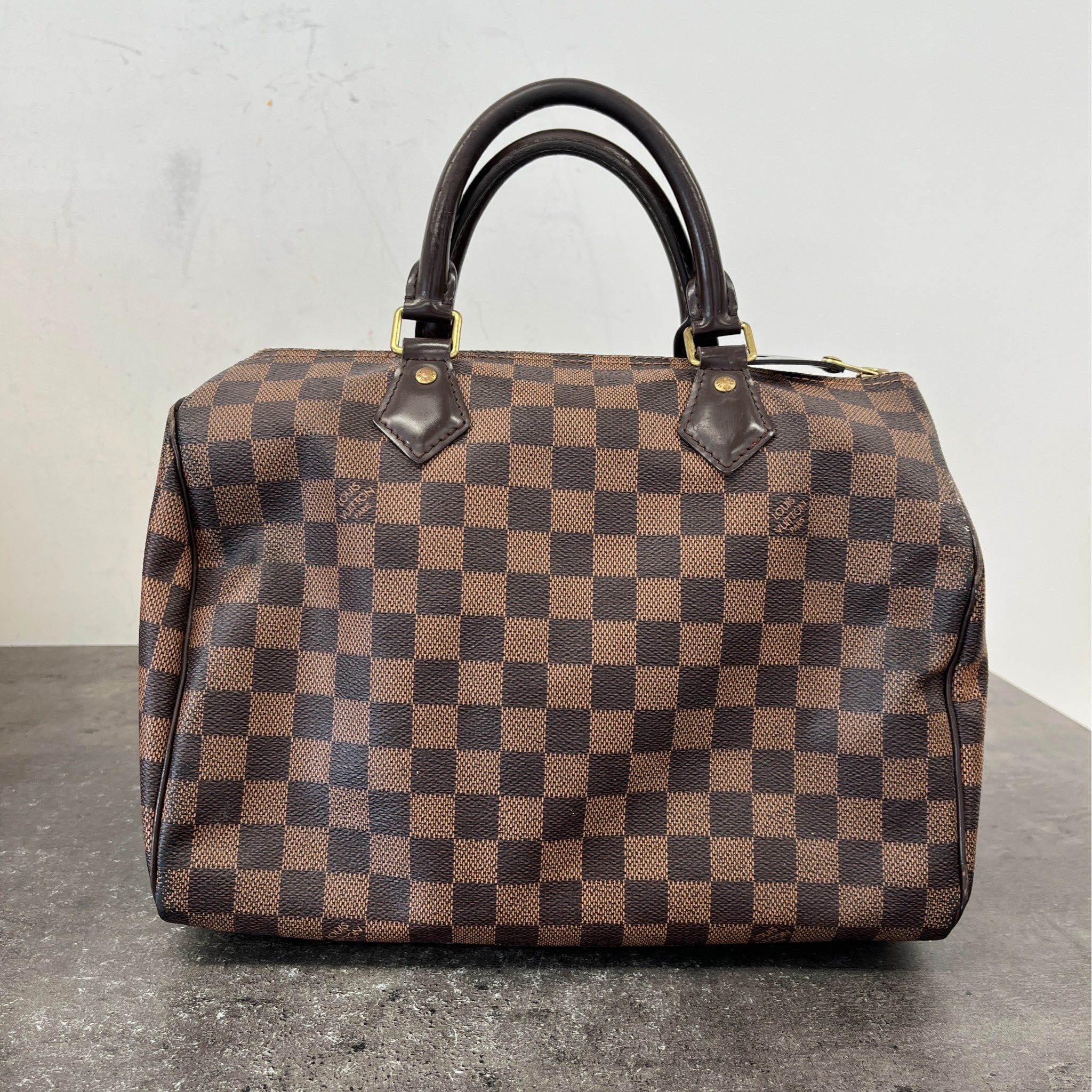 Women's Speedy 30 Damier Ebene Bag Brown