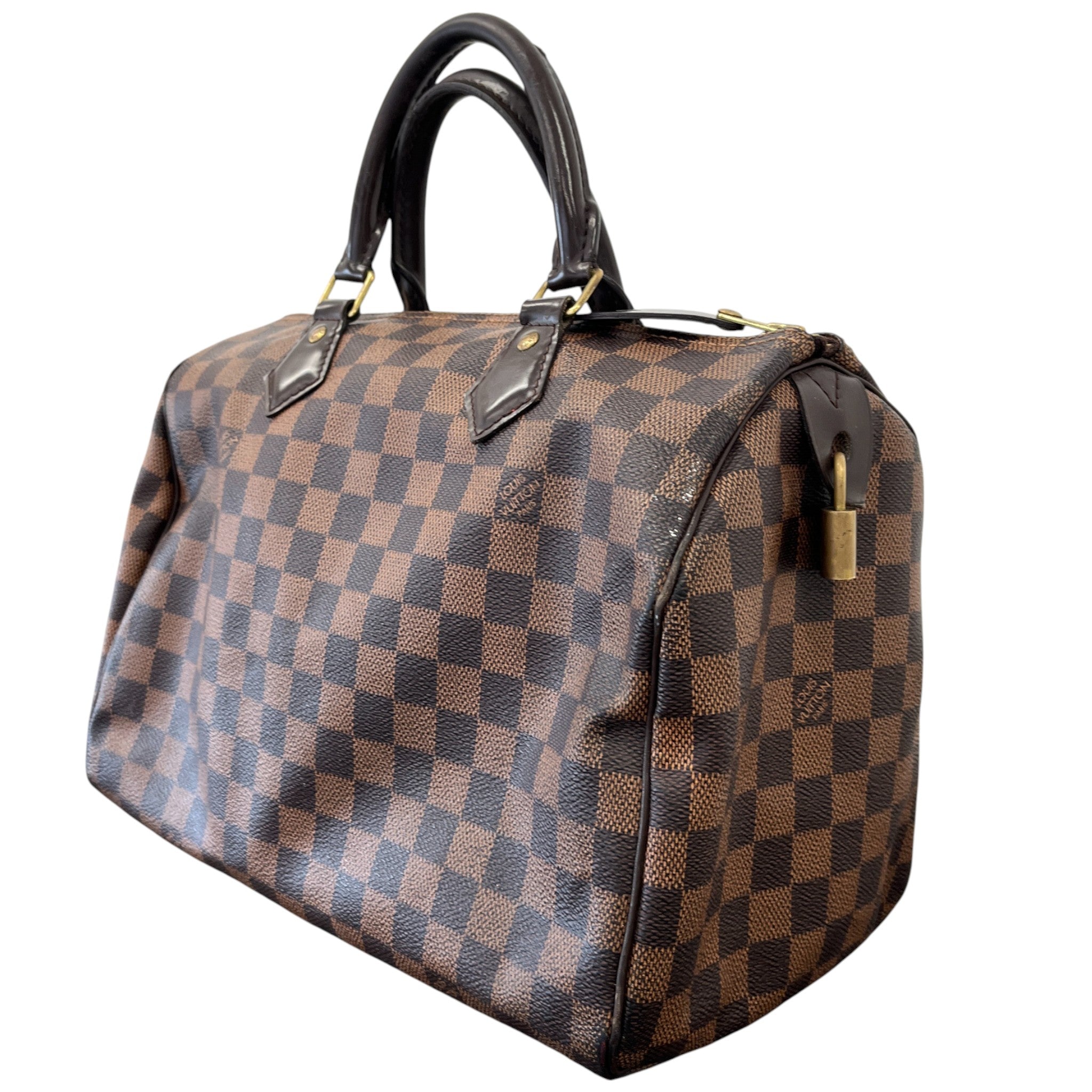 Women's Speedy 30 Damier Ebene Bag Brown