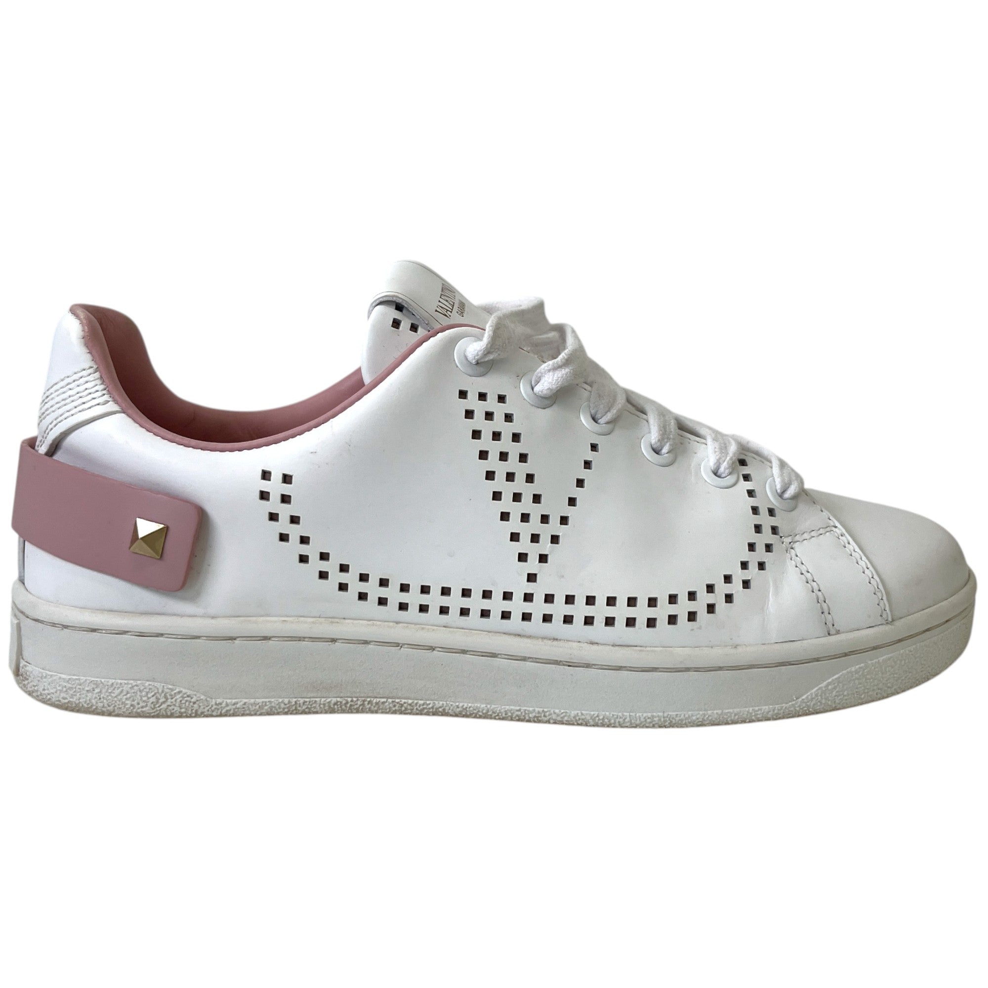 Women's Backer Perforated Low Trainers White Size EU 35.5 / UK 2.5