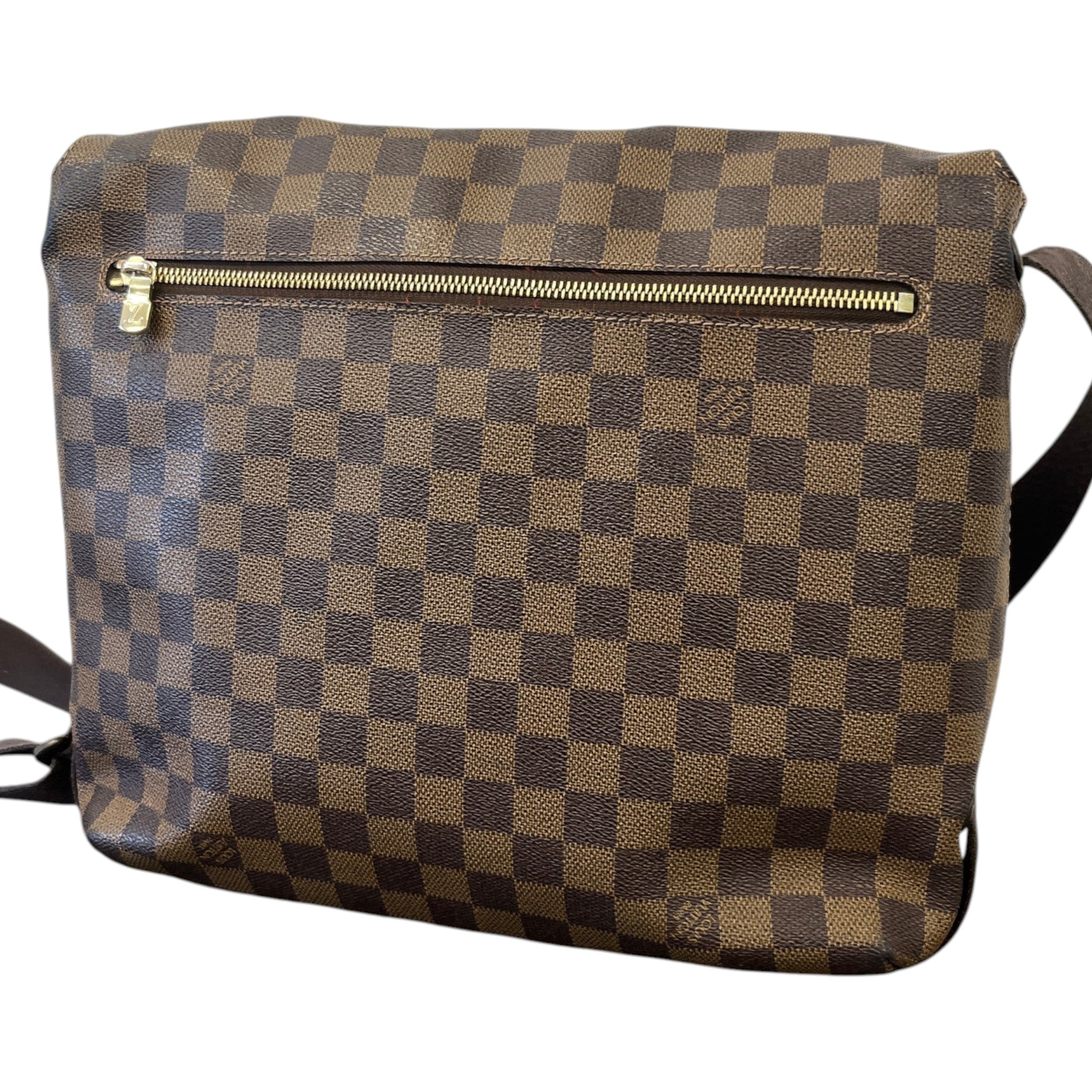 Men's Damier Ebene Brookyln Messenger Bag Brown