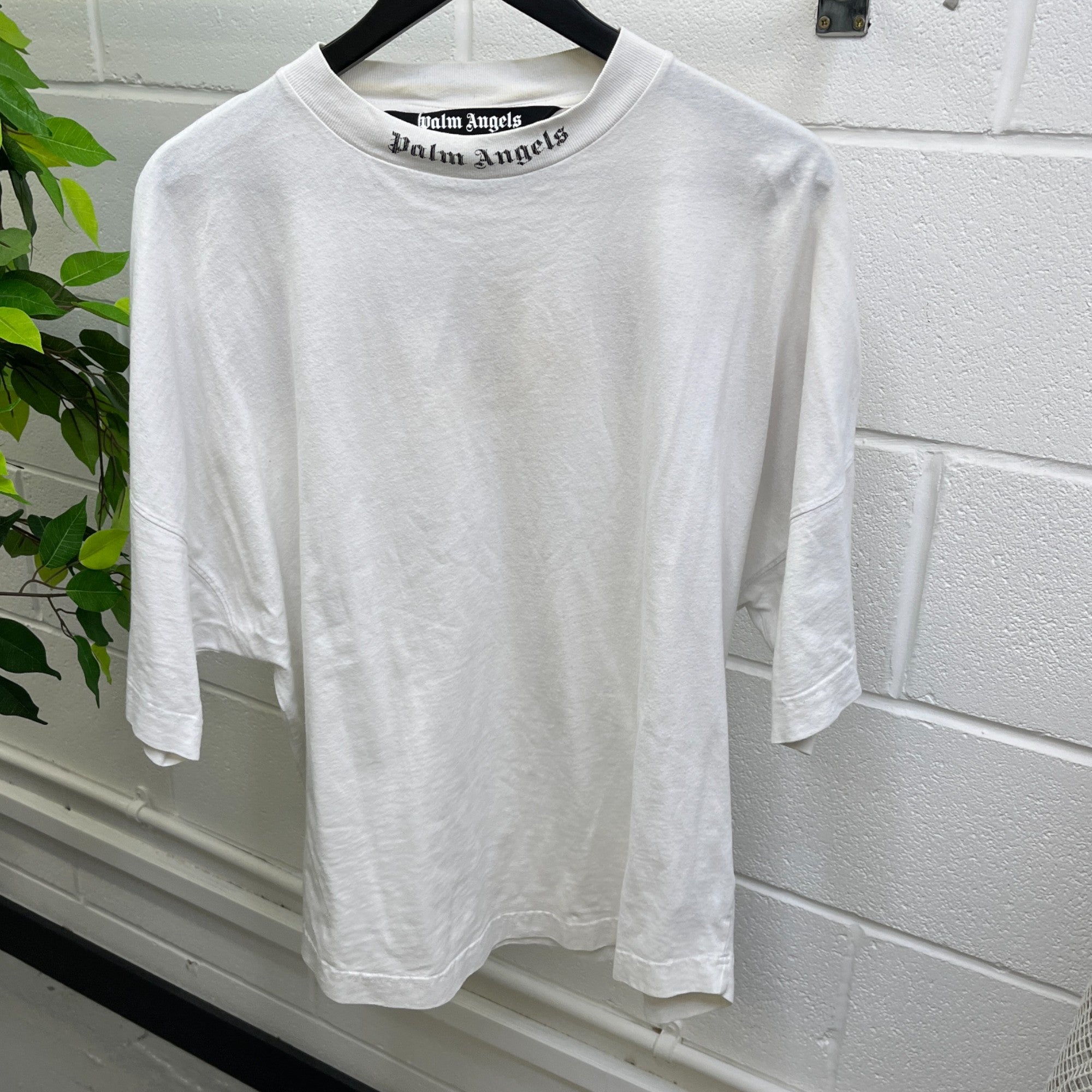 Men's Logo Print Sweatshirt White Size S