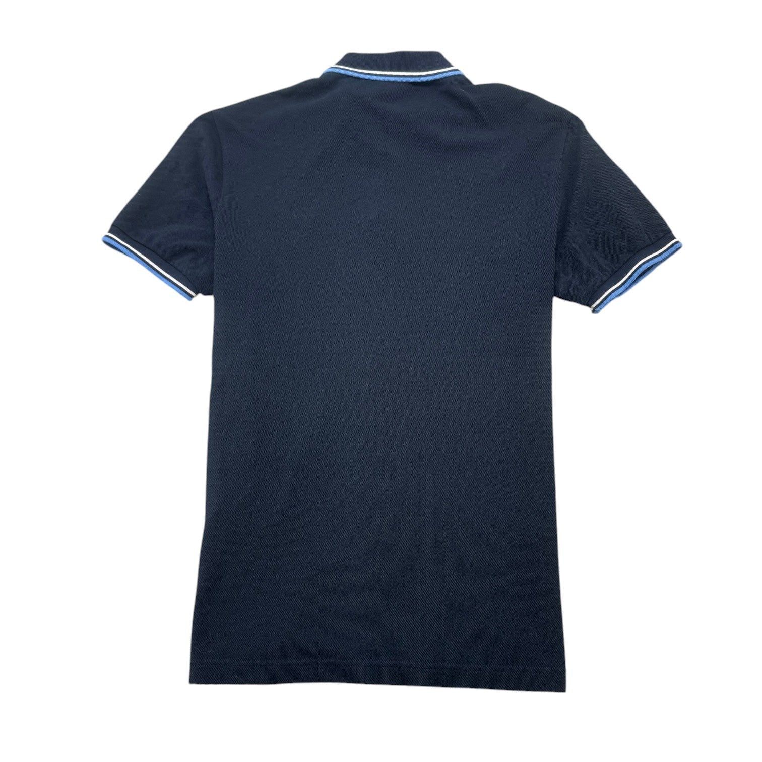 Men's Plaque Logo Polo Shirt Navy Size L