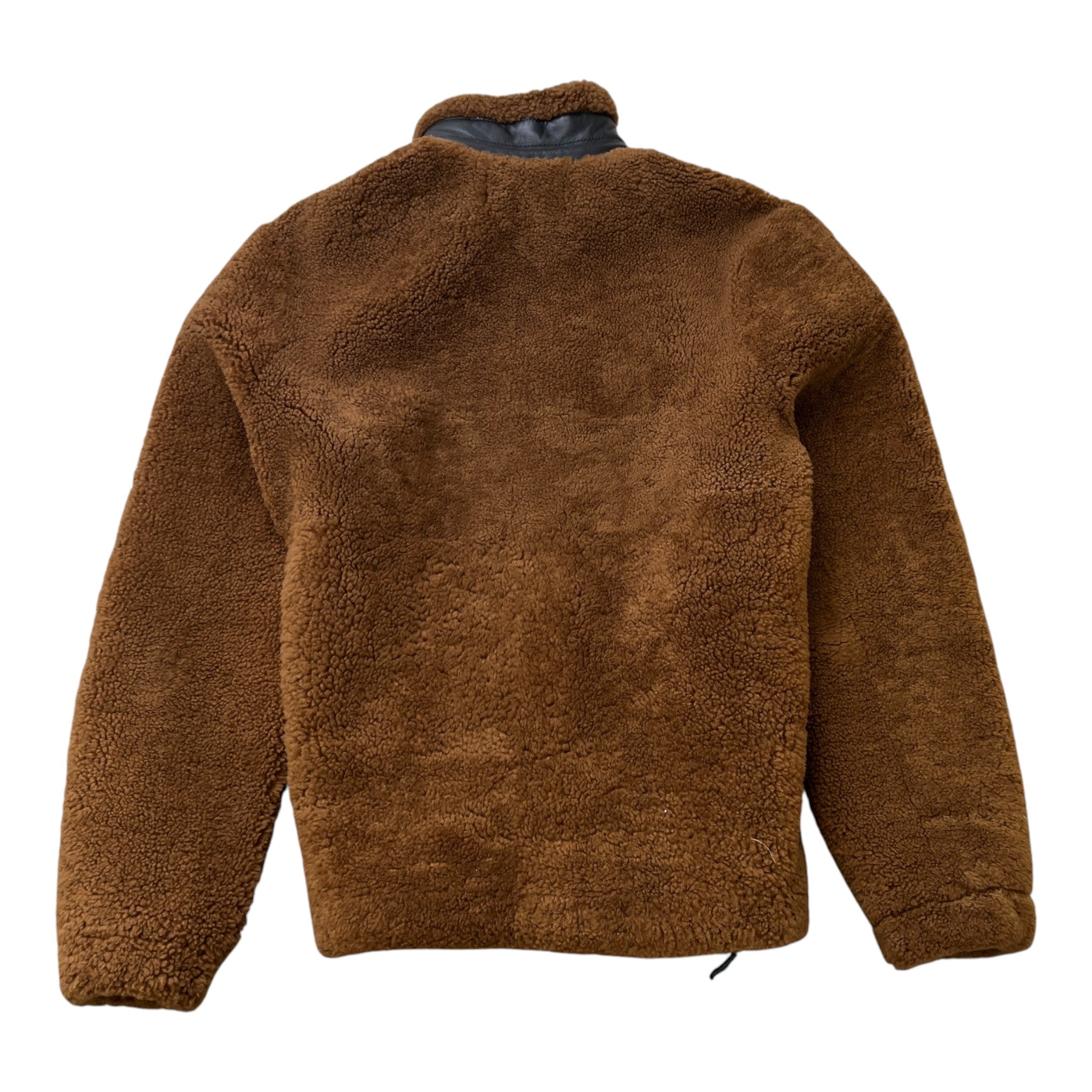 Men's Shearling Pocket Detail Jacket Brown Size IT 50 / L