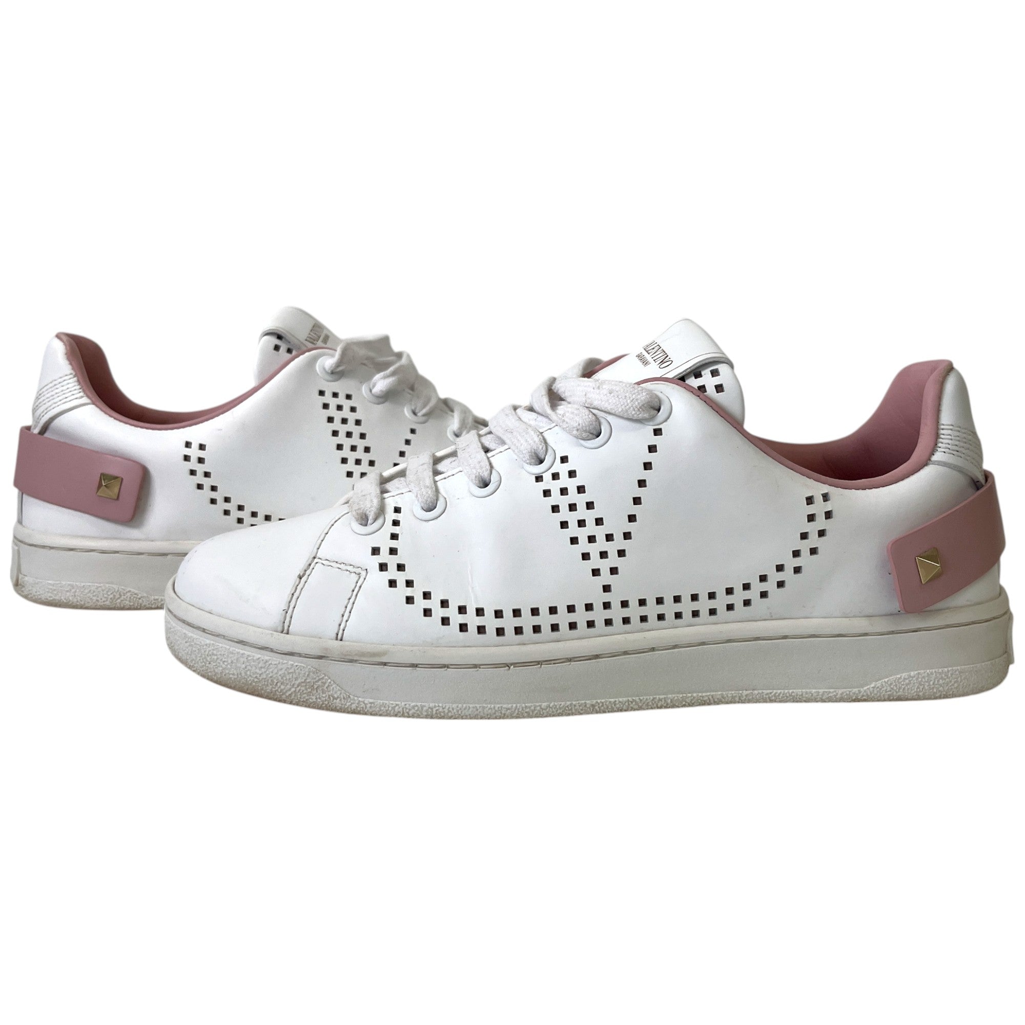 Women's Backer Perforated Low Trainers White Size EU 35.5 / UK 2.5