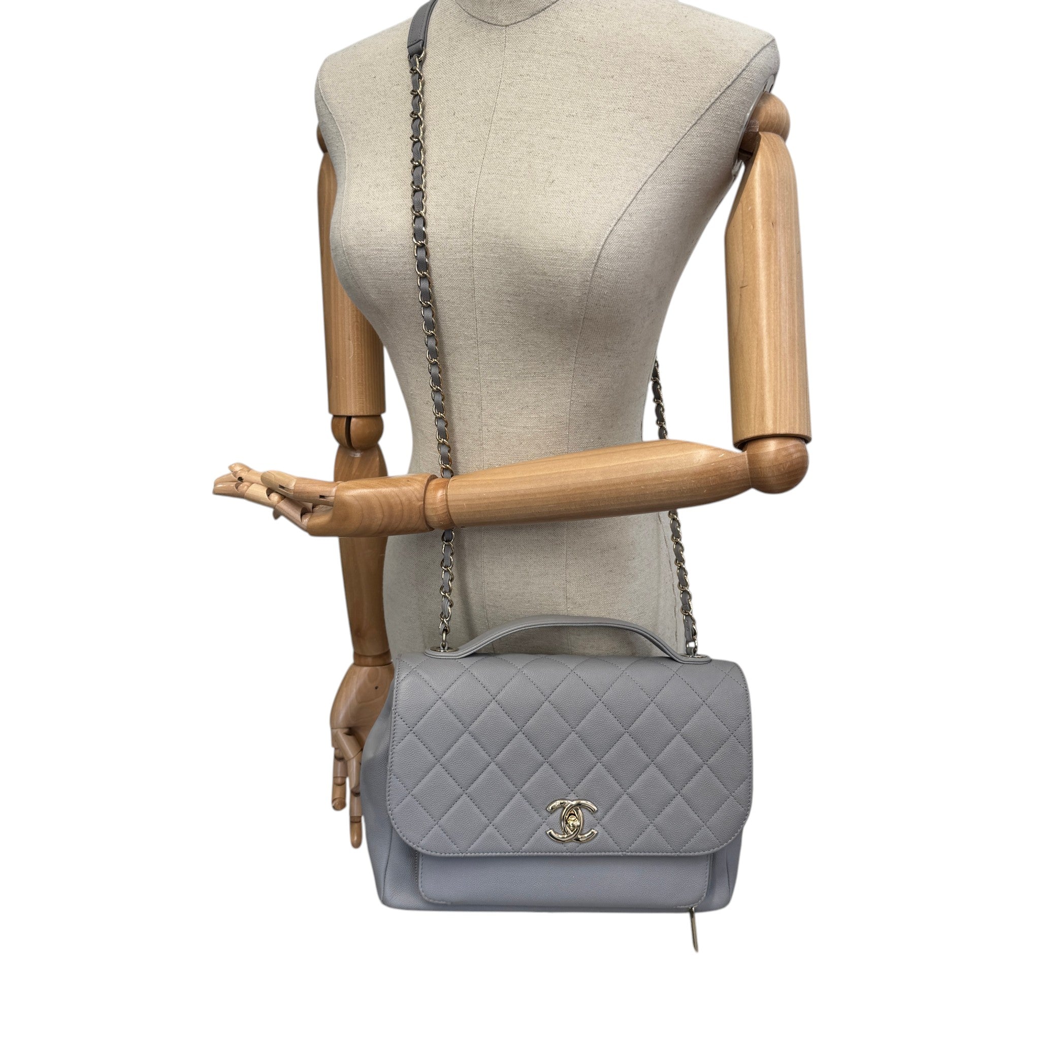 Women's Cc Affinity Flap Bag Grey
