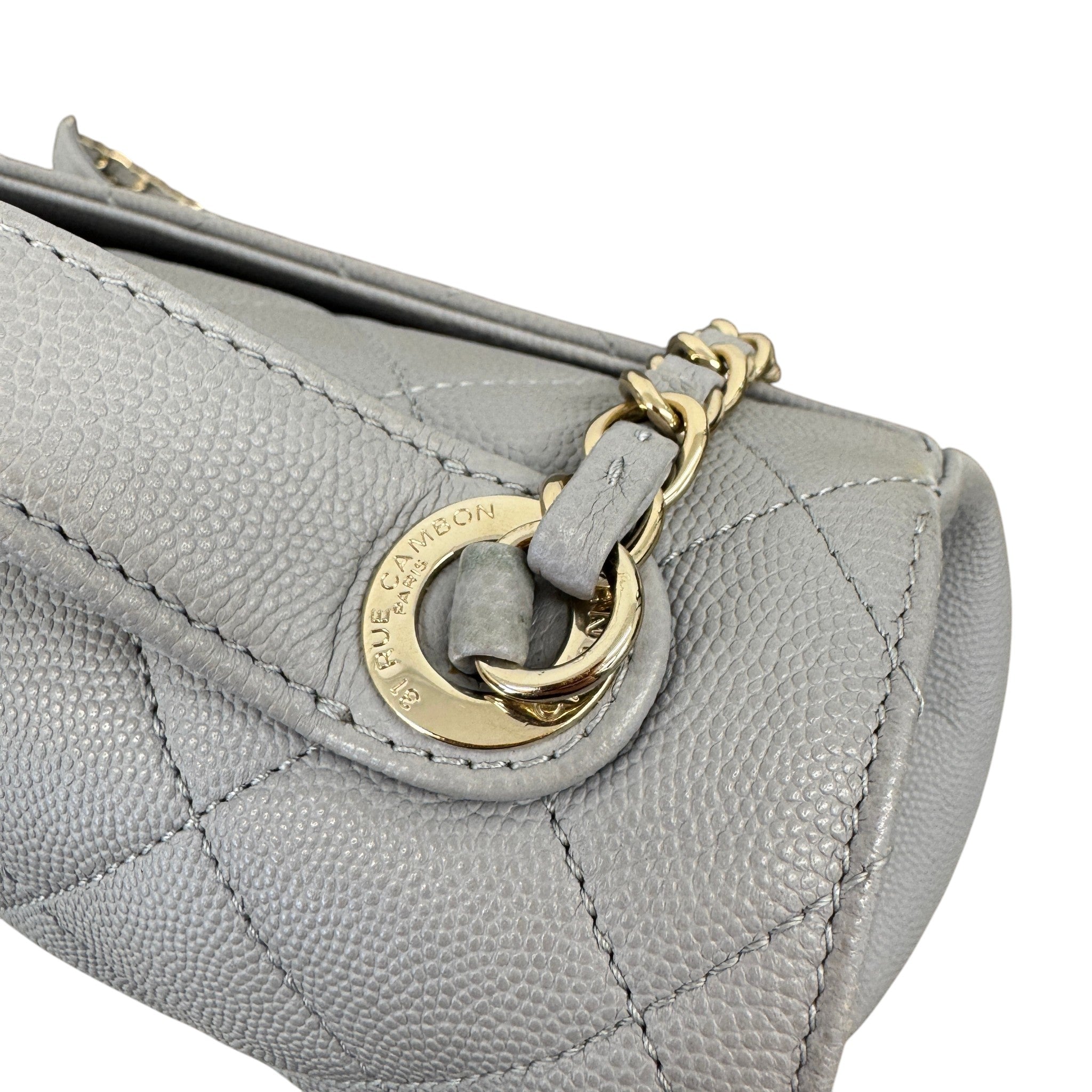 Women's Cc Affinity Flap Bag Grey