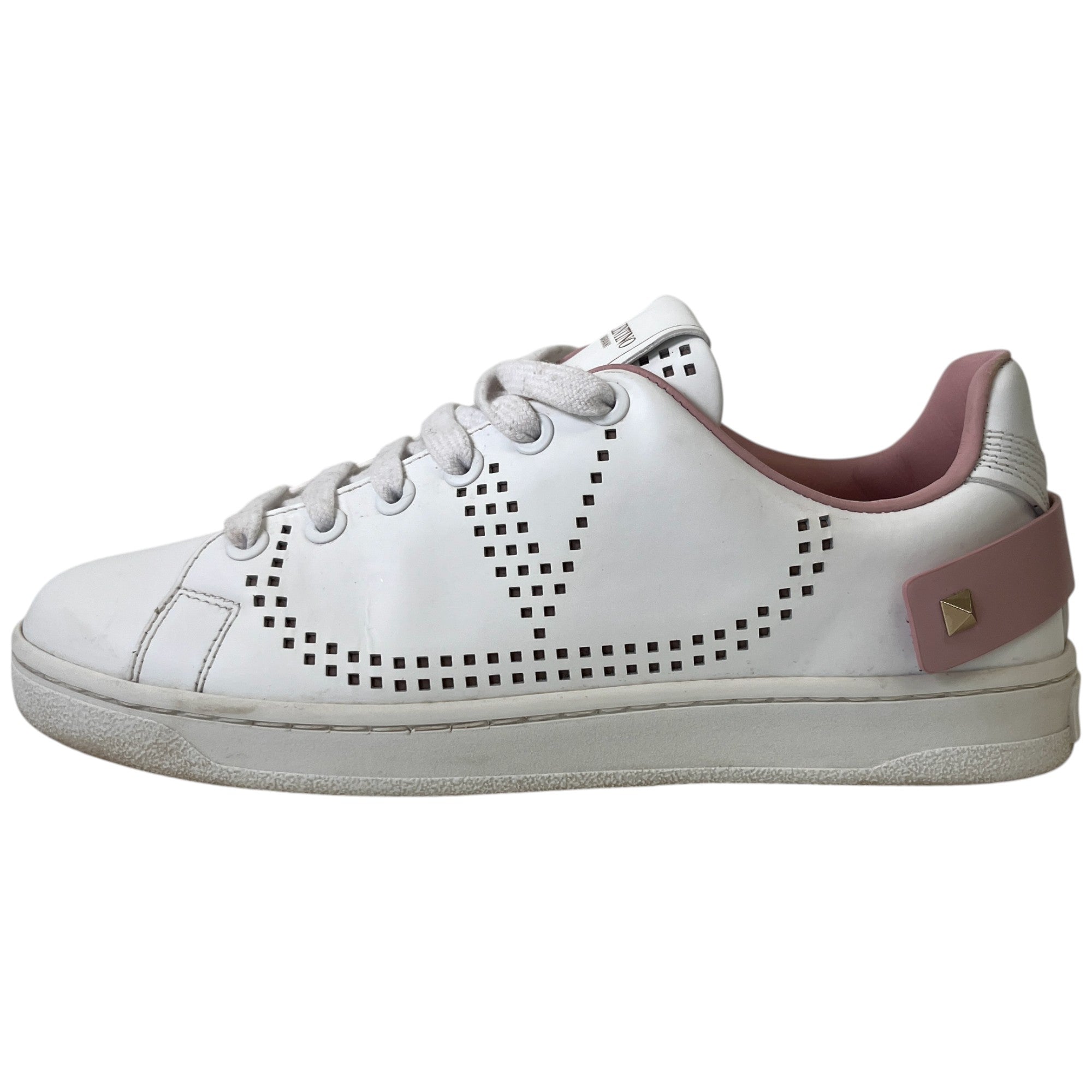 Women's Backer Perforated Low Trainers White Size EU 35.5 / UK 2.5