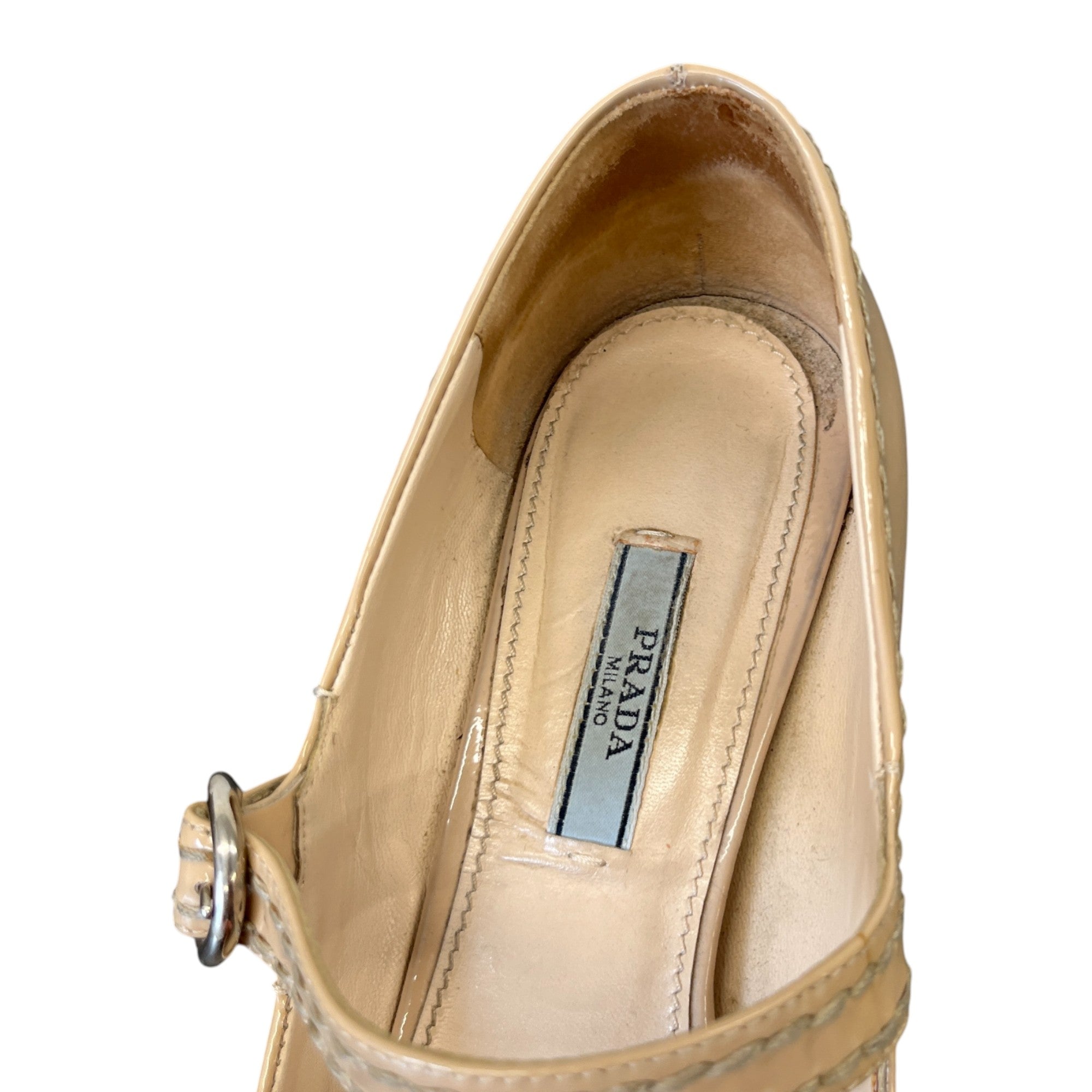 Women's Mary Jane Heels Nude Size EU 39.5 / UK 6.5