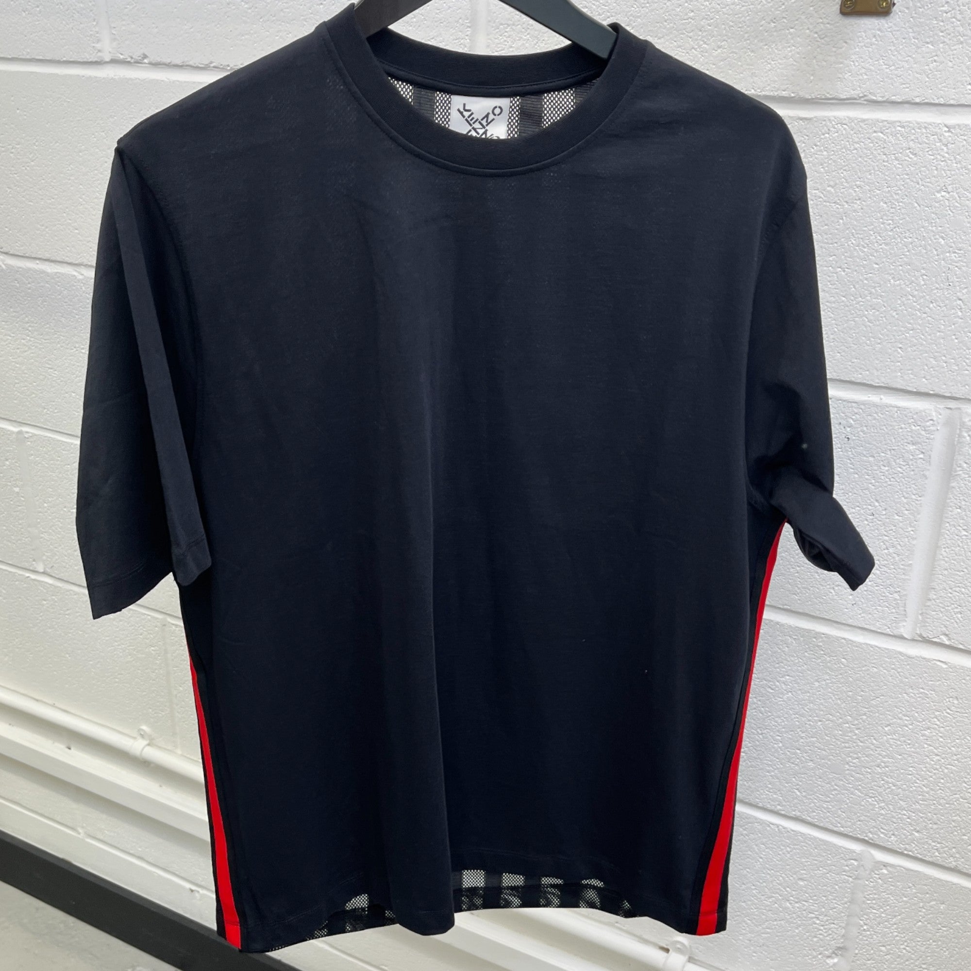 Men's Logo Print Jersey T-Shirt Black Size M