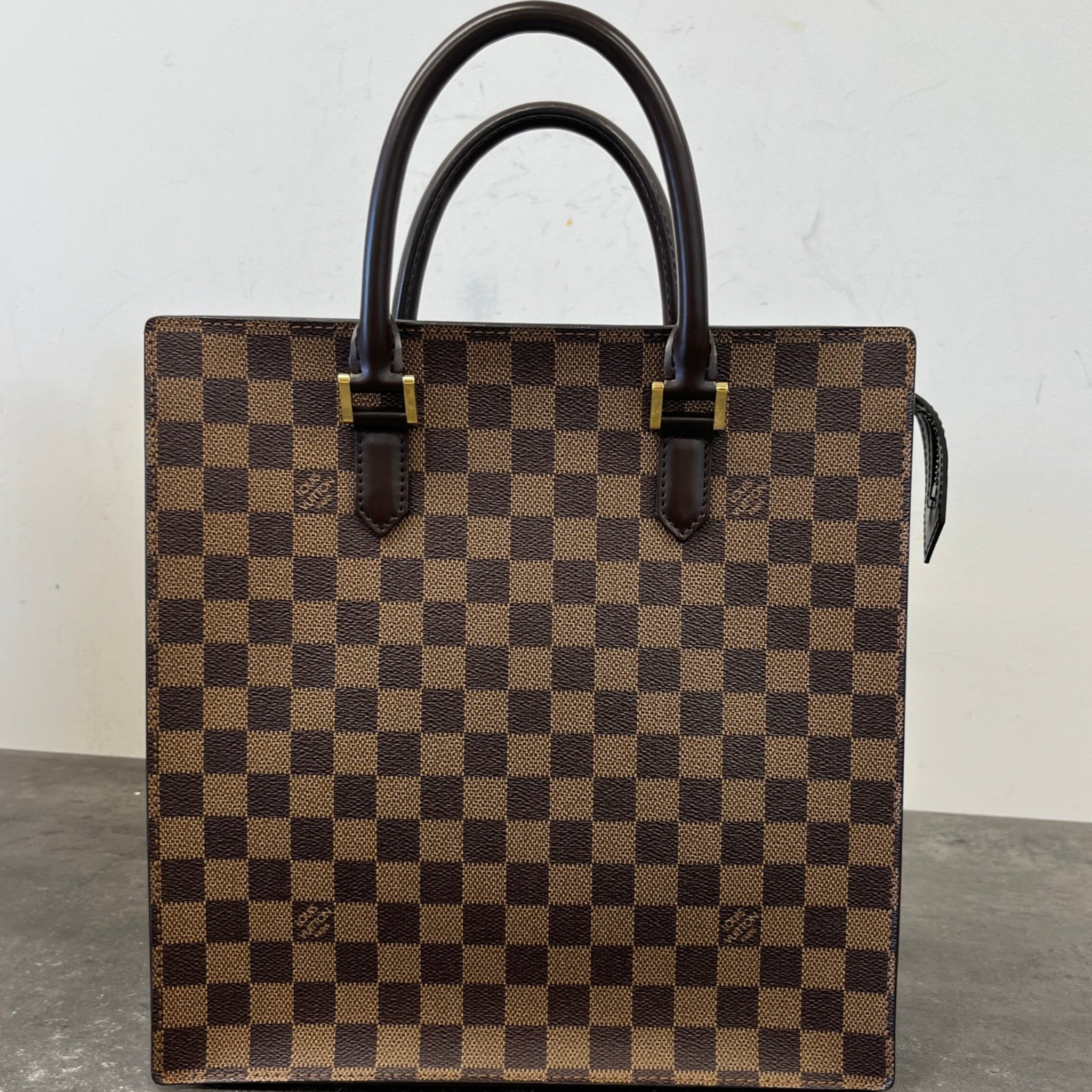 Women's Damier Ebene Sac Plat Pm Bag Brown