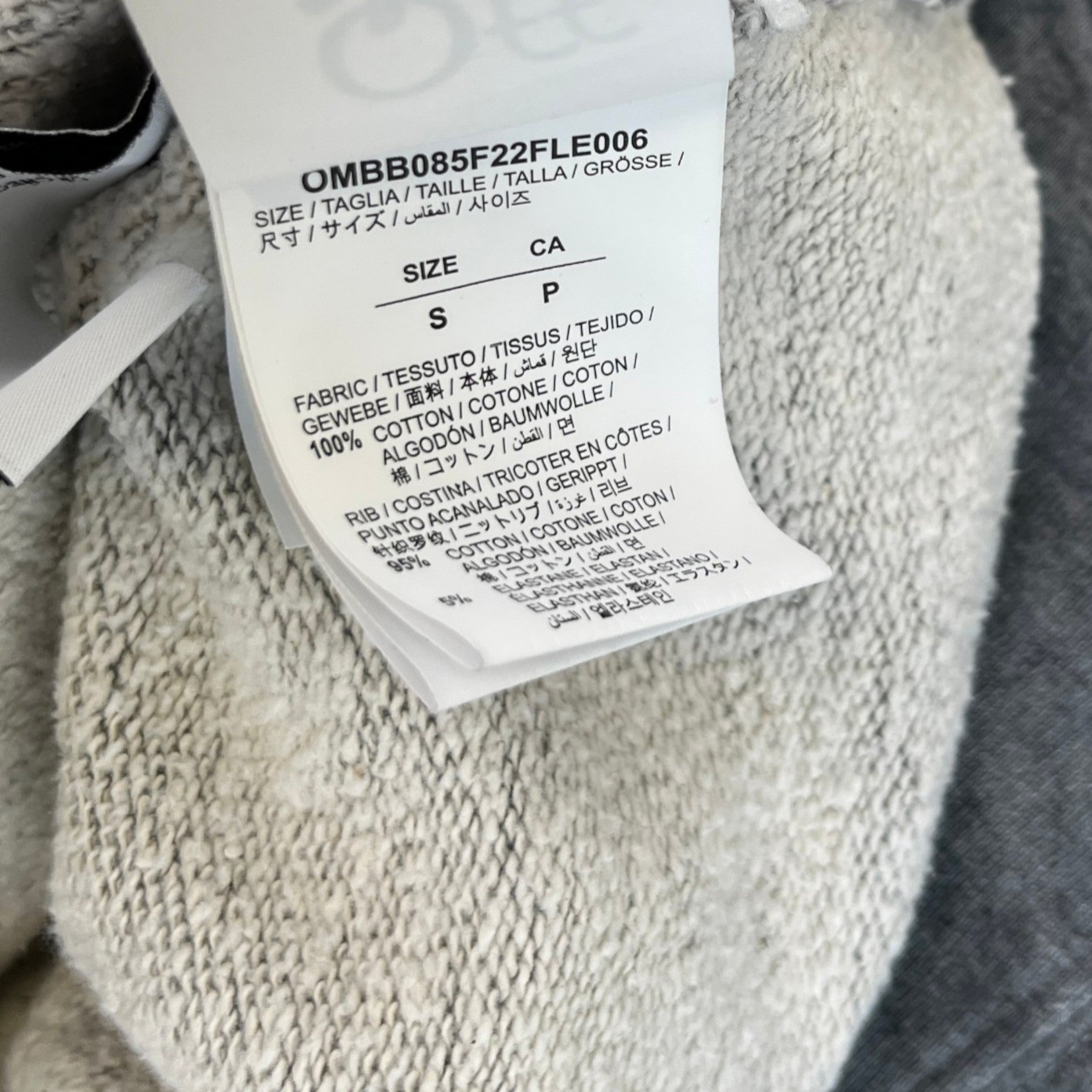 Men's Paint Script Skate Hoodie Grey Size S