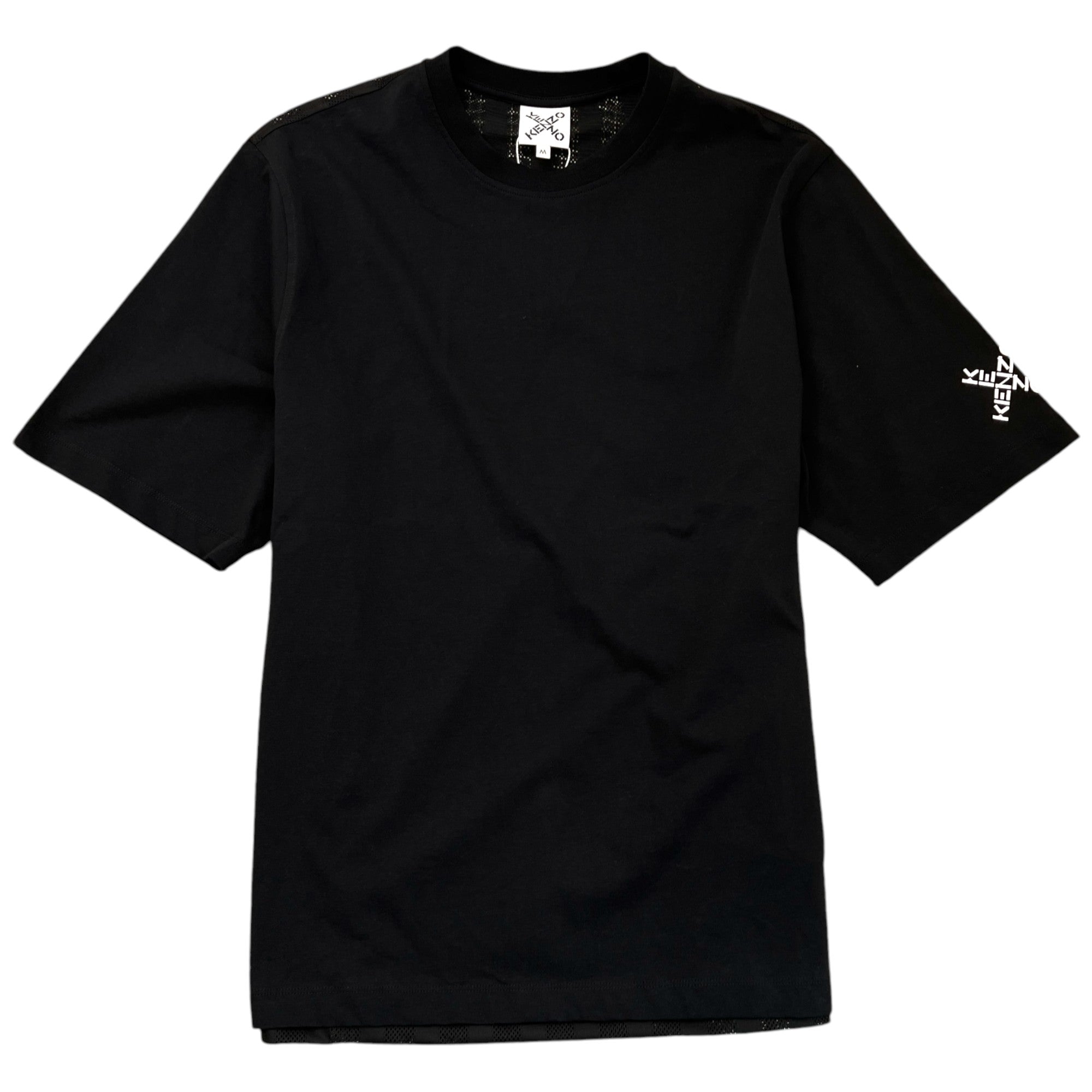 Men's Logo Print Jersey T-Shirt Black Size M