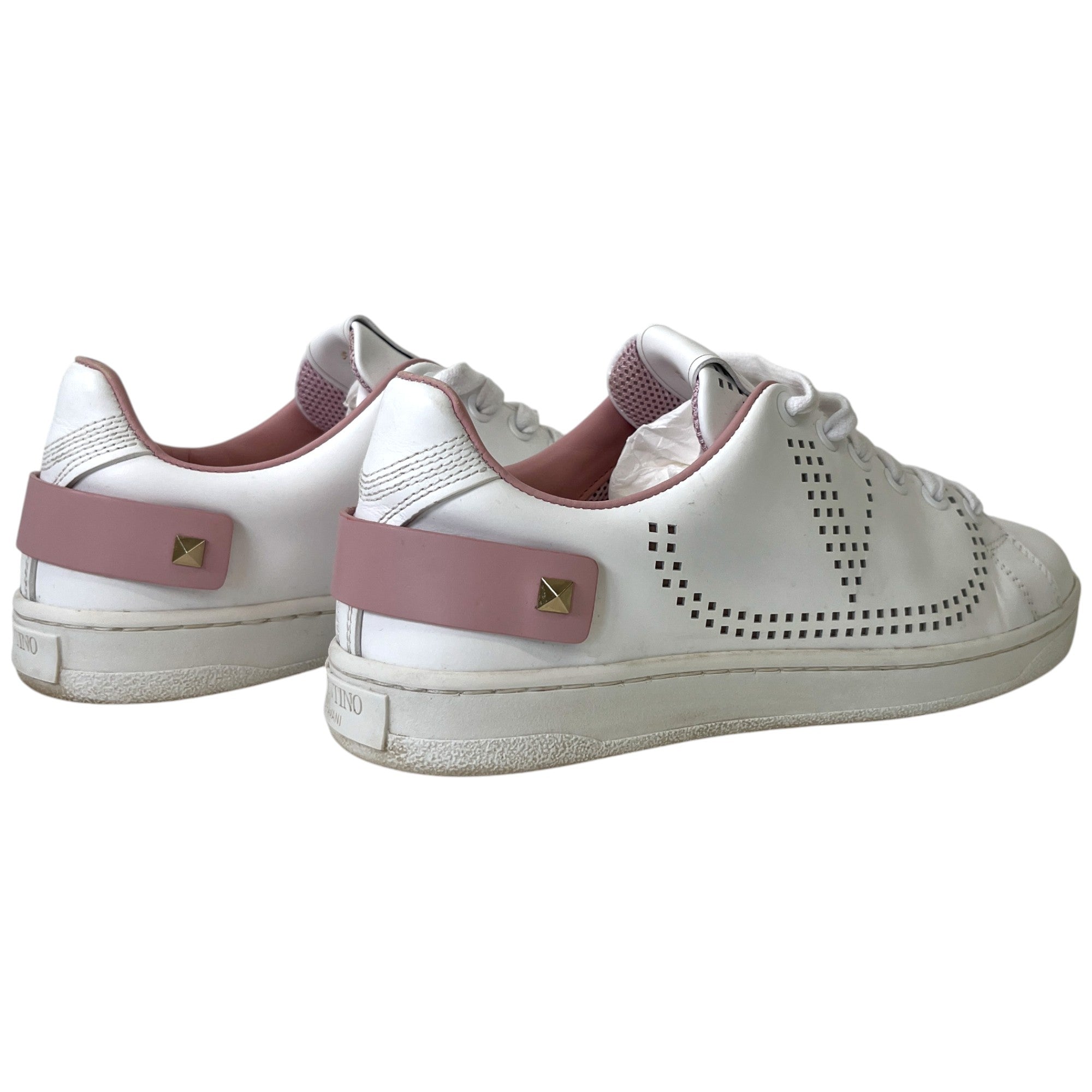 Women's Backer Perforated Low Trainers White Size EU 35.5 / UK 2.5