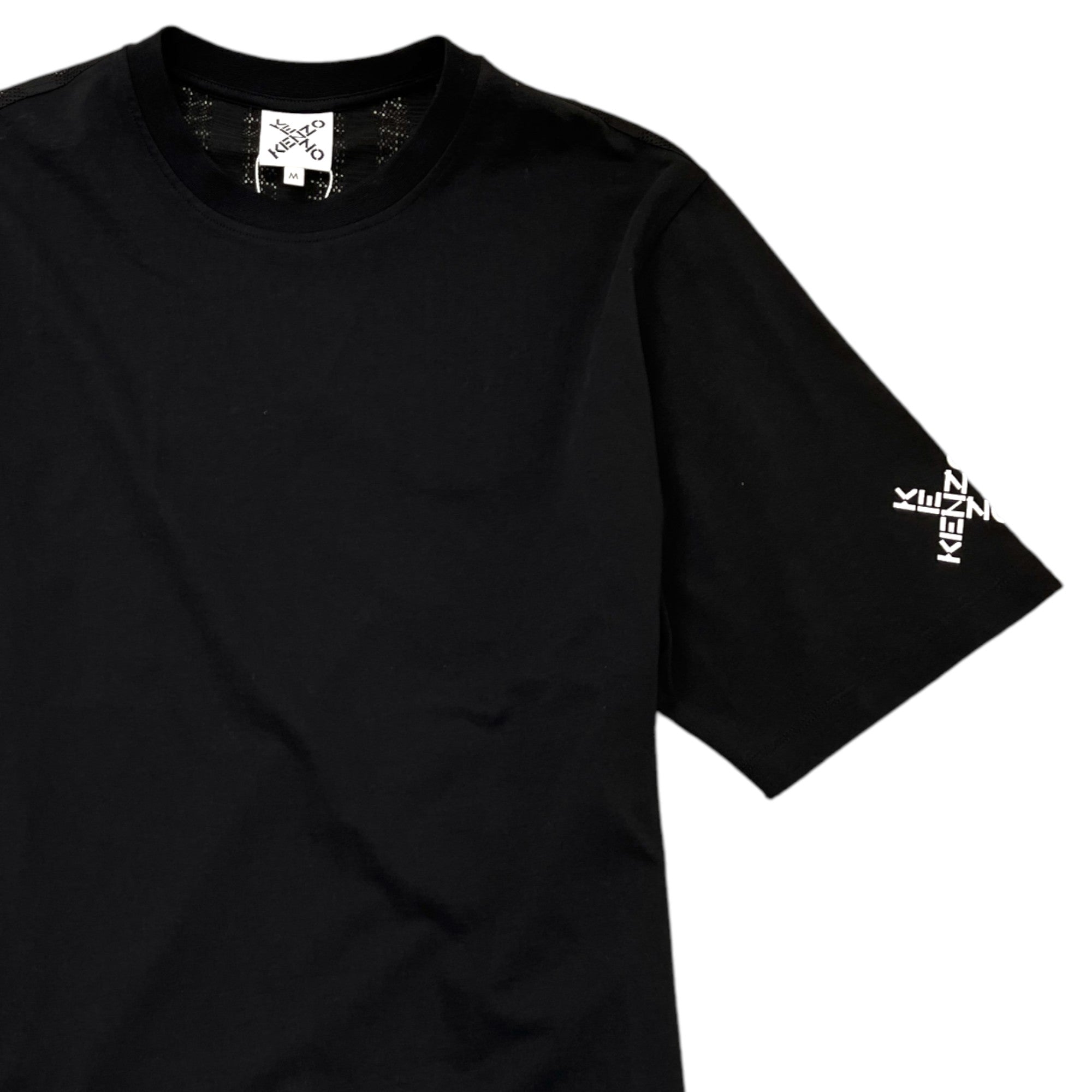 Men's Logo Print Jersey T-Shirt Black Size M