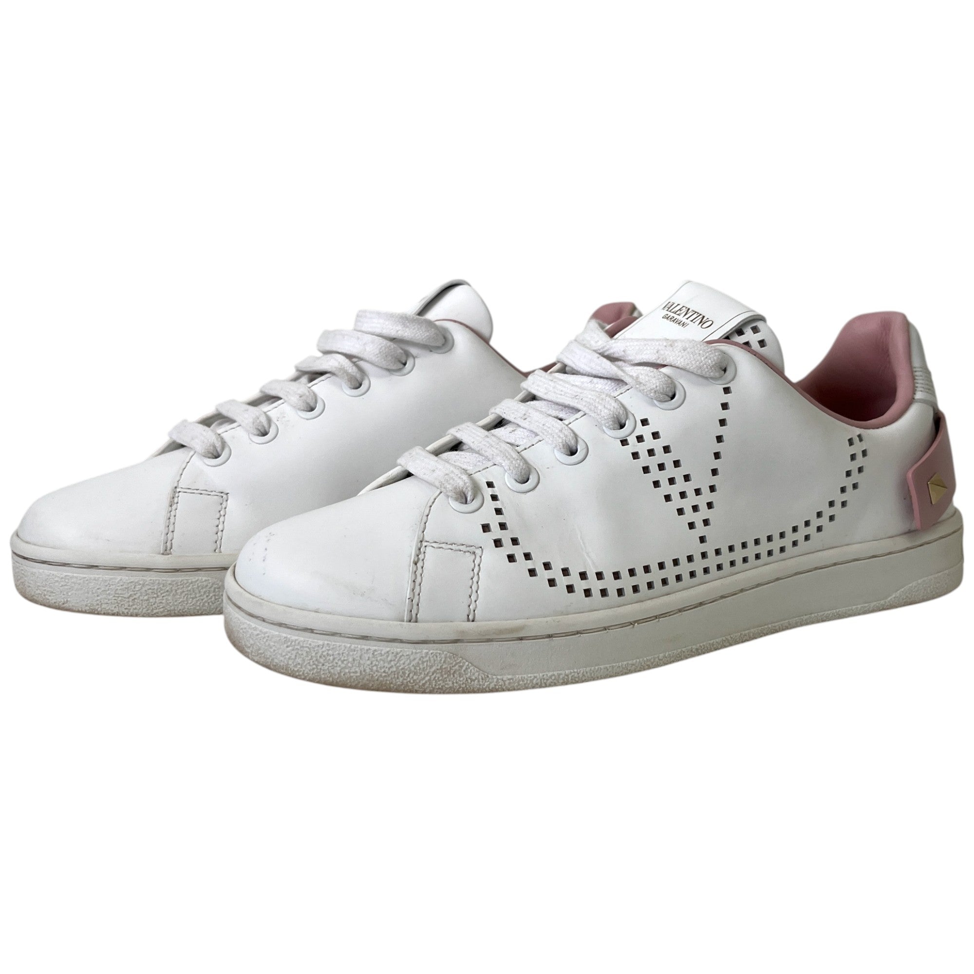 Women's Backer Perforated Low Trainers White Size EU 35.5 / UK 2.5