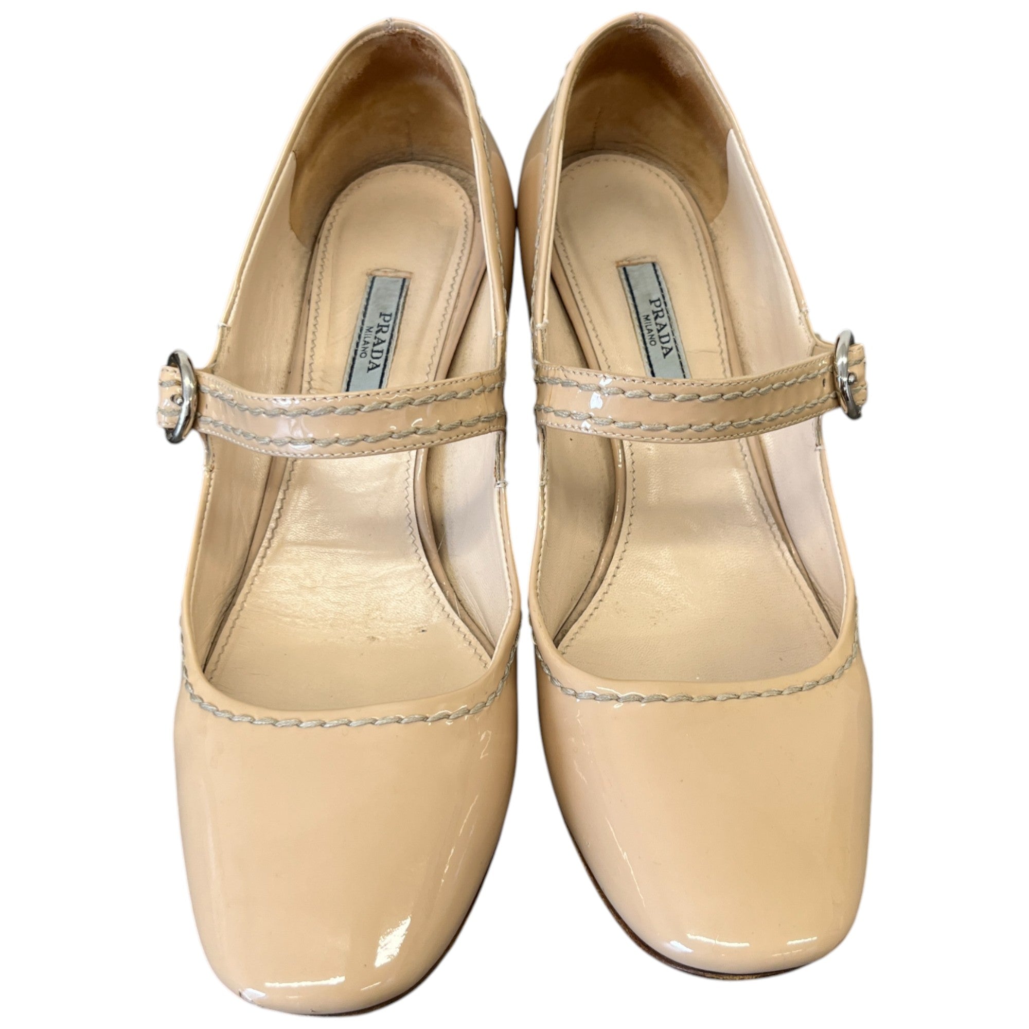 Women's Mary Jane Heels Nude Size EU 39.5 / UK 6.5