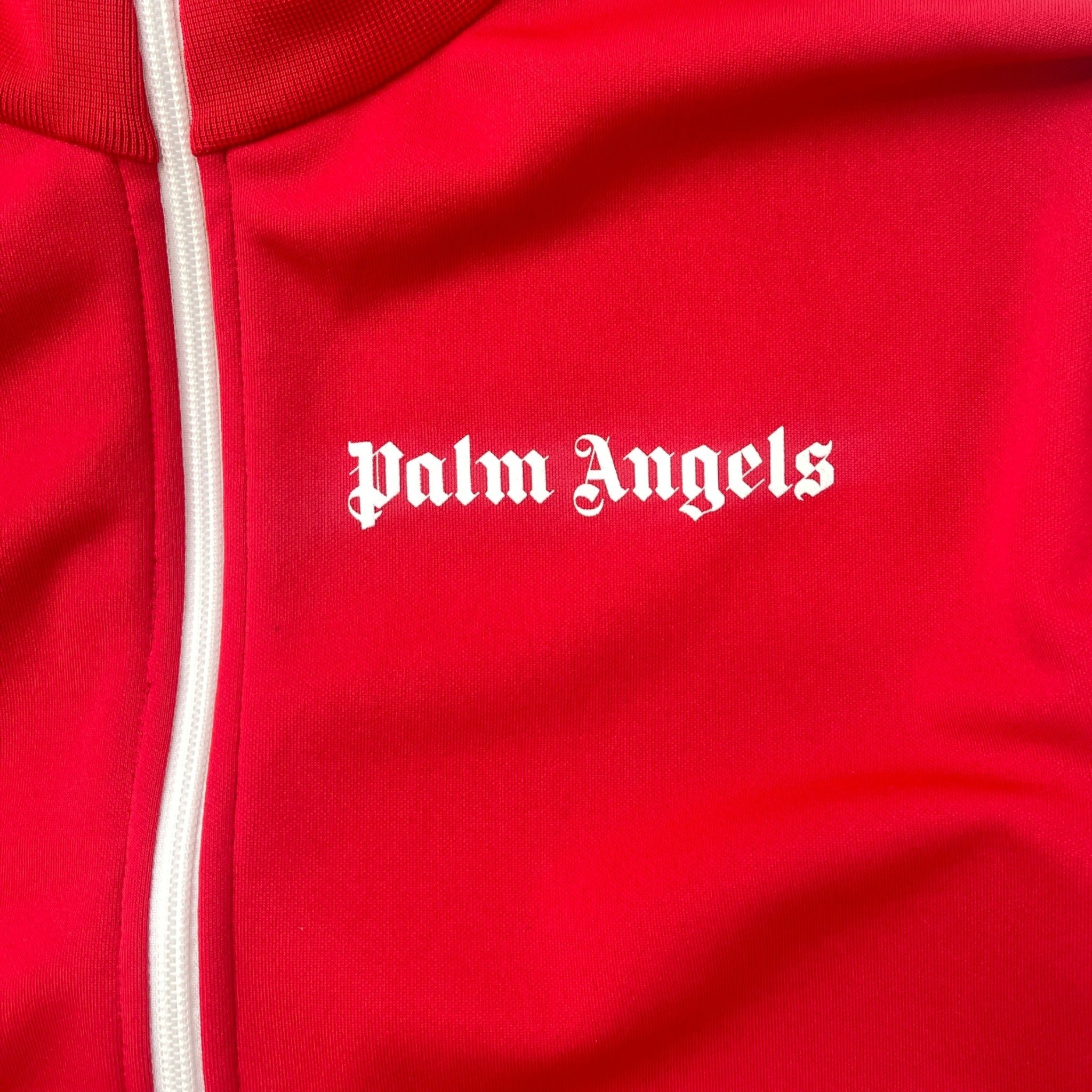 Men's Logo Print Track Jacket Red Size L