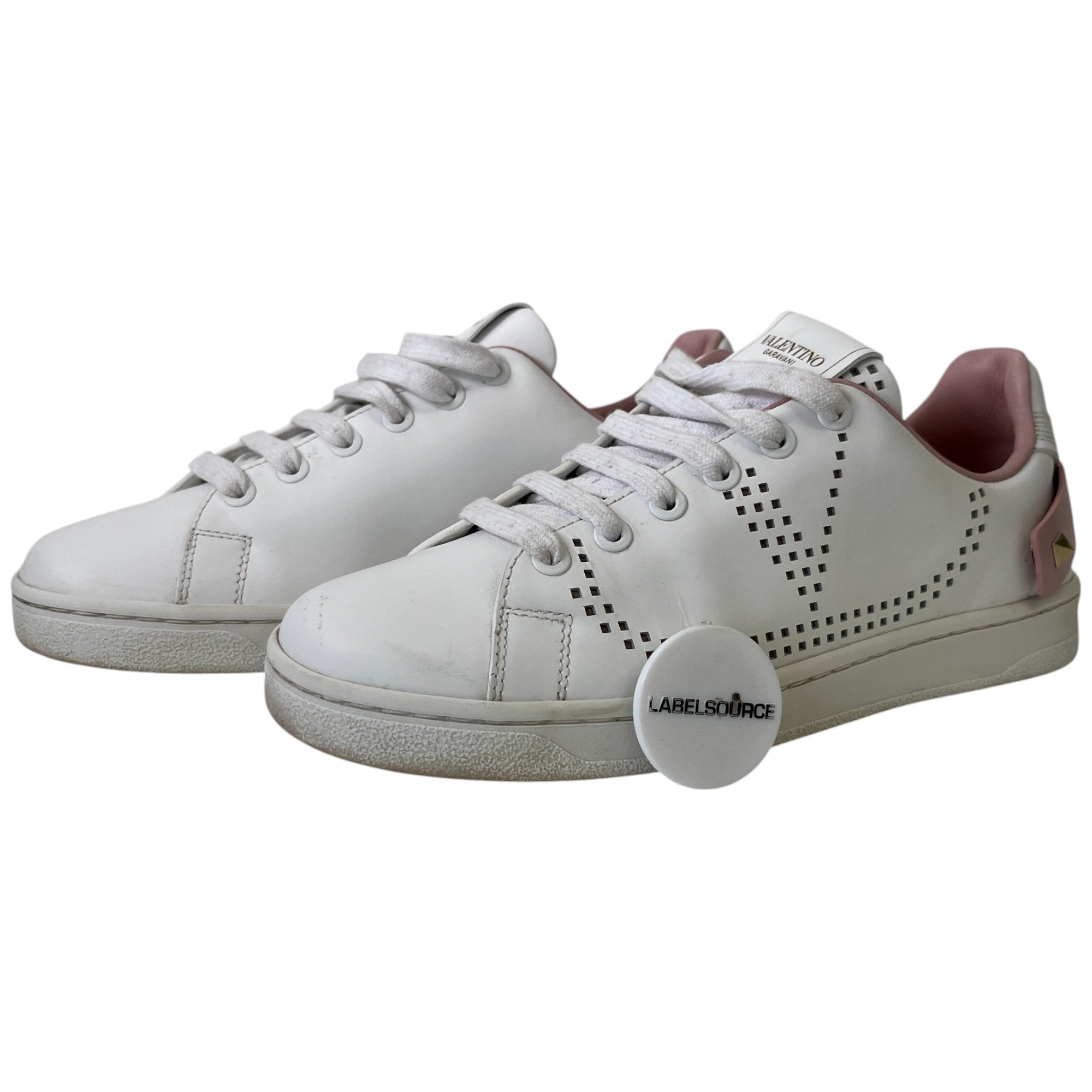 Women's Backer Perforated Low Trainers White Size EU 35.5 / UK 2.5