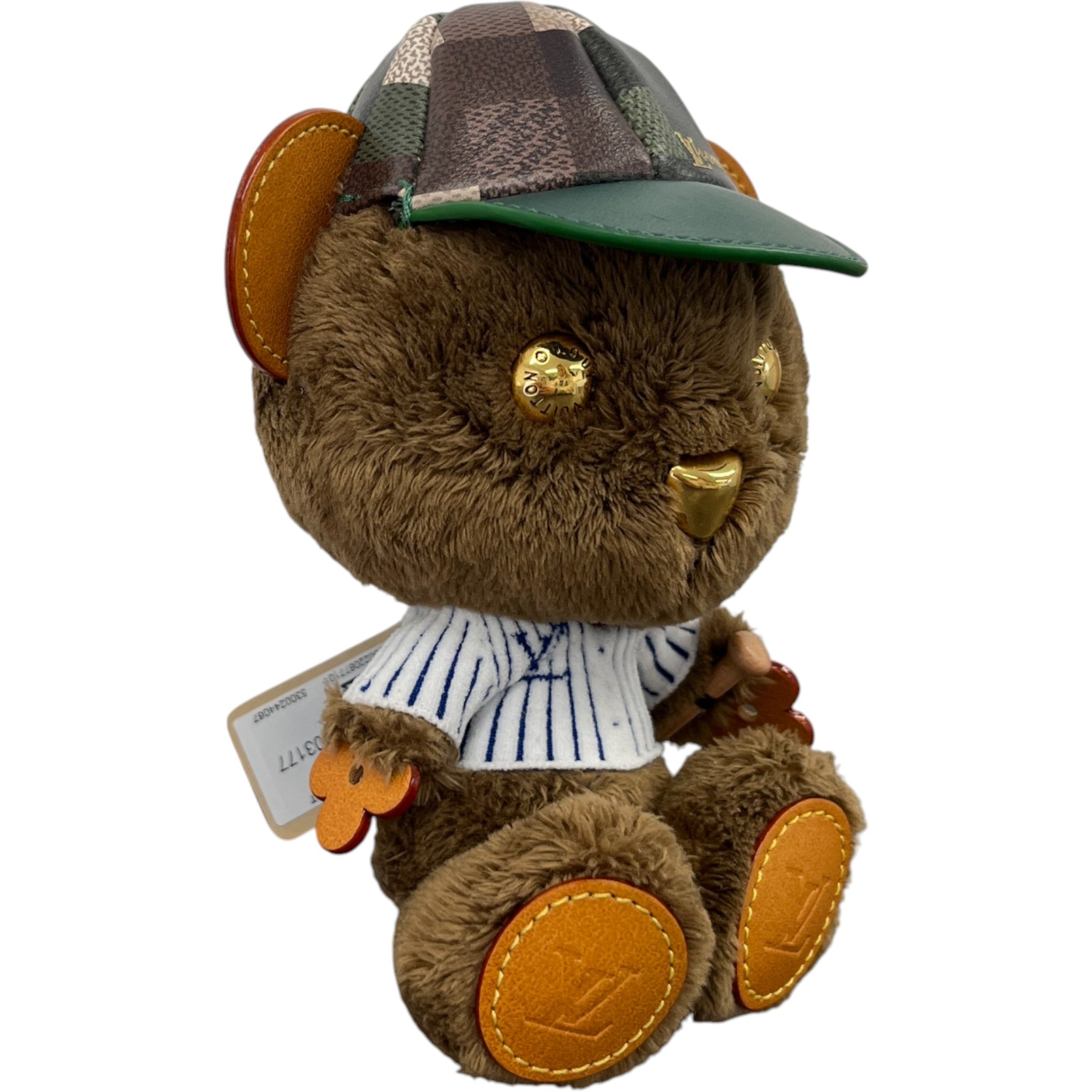 Lv Louis Bear Bag Charm Brown