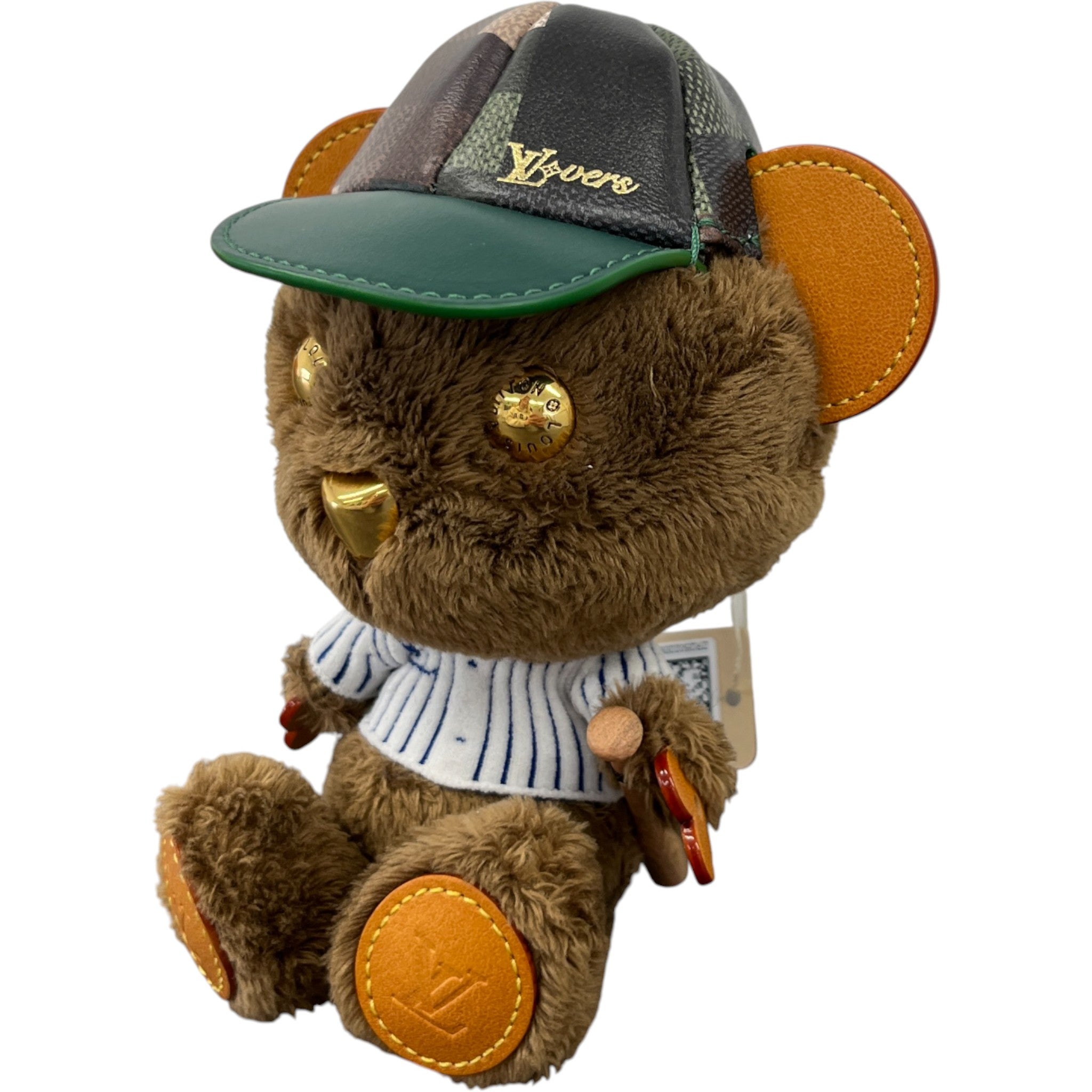 Lv Louis Bear Bag Charm Brown