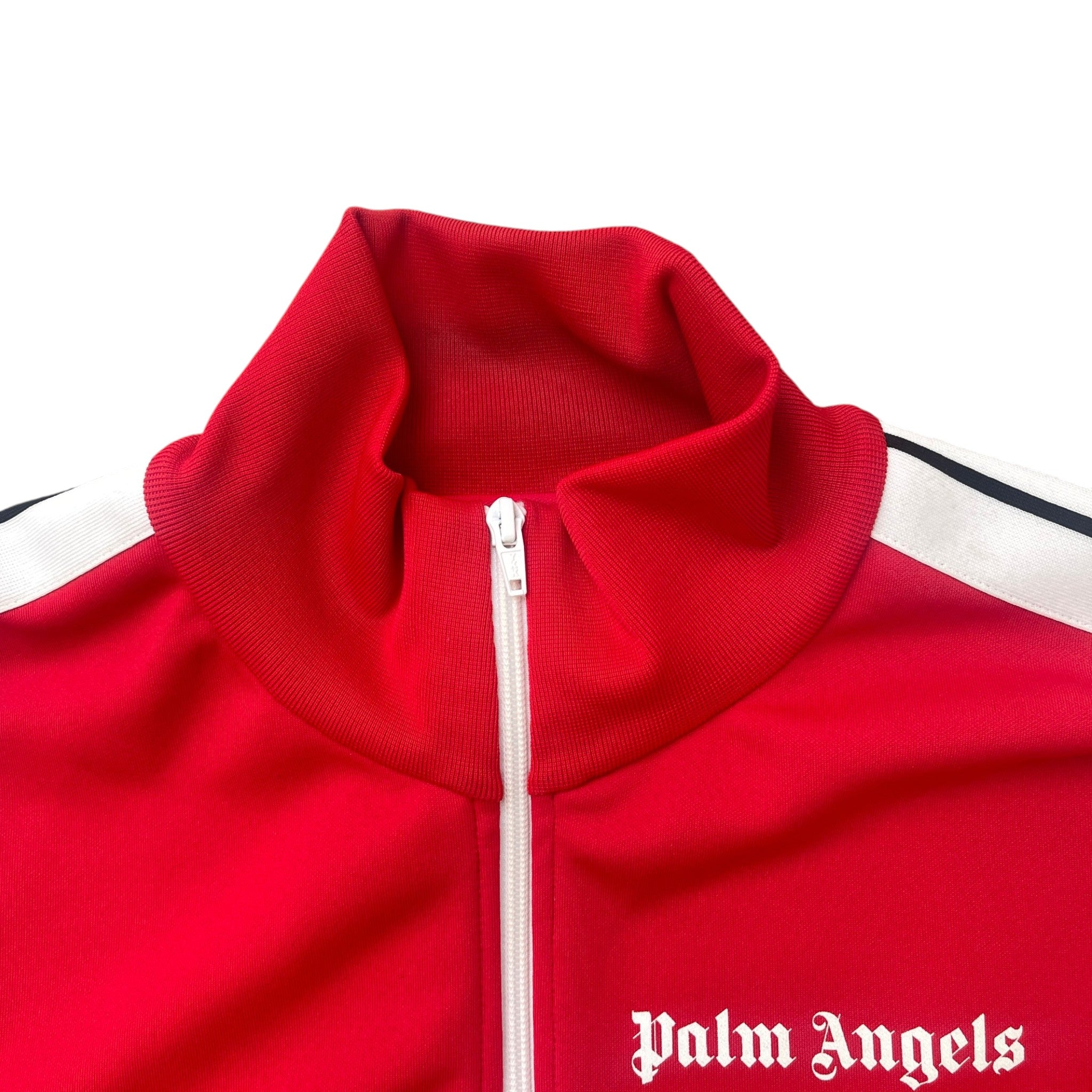 Men's Logo Print Track Jacket Red Size L