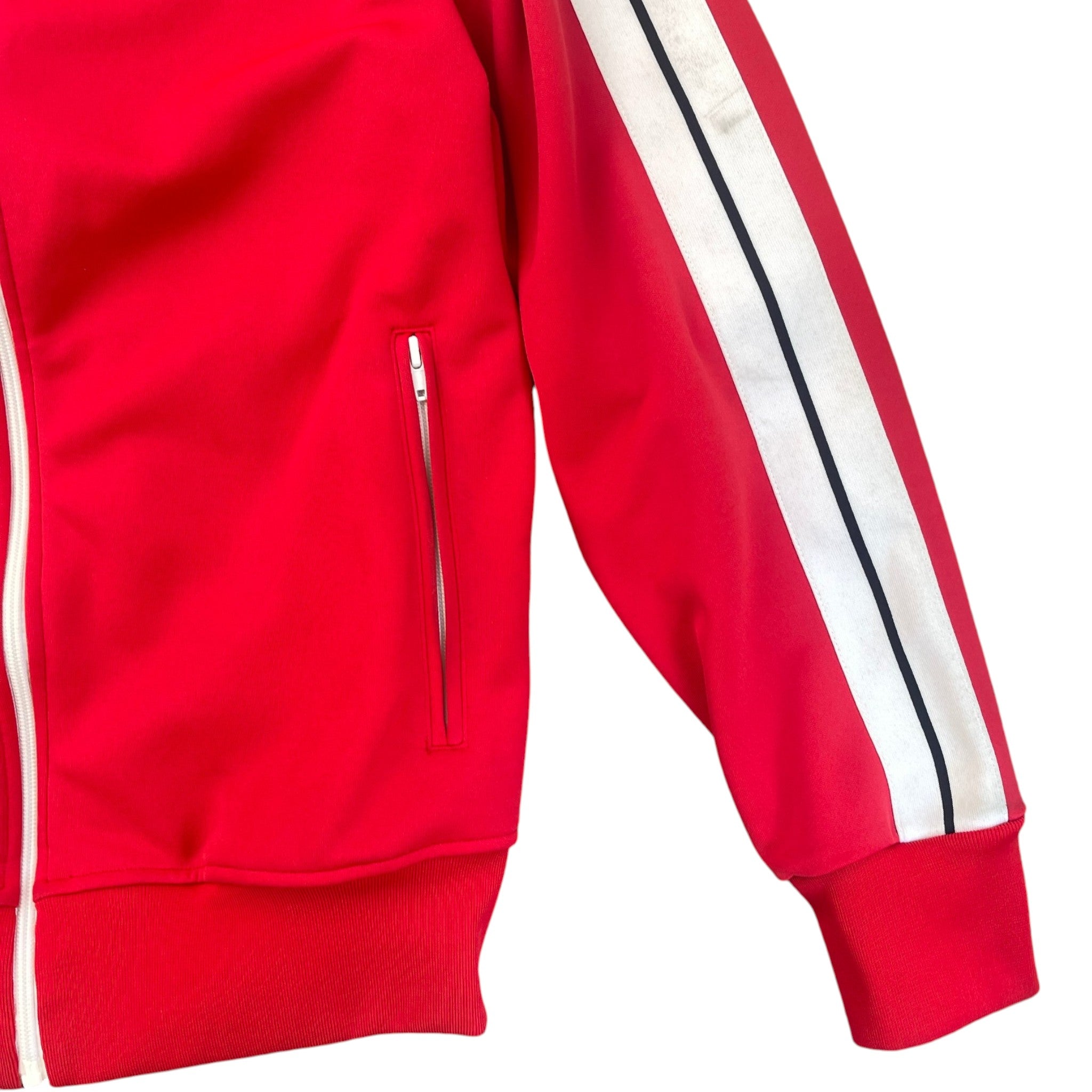 Men's Logo Print Track Jacket Red Size L