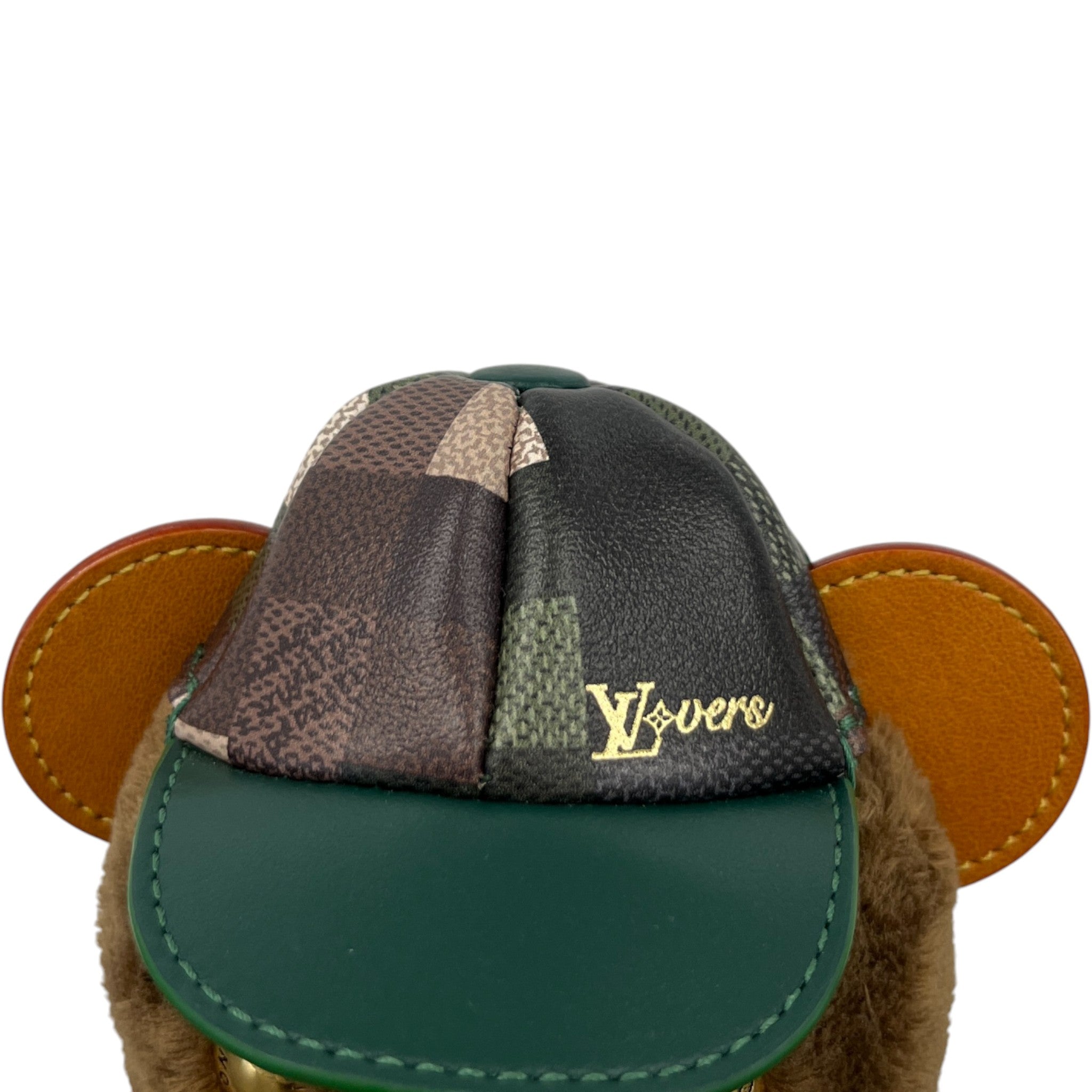 Lv Louis Bear Bag Charm Brown