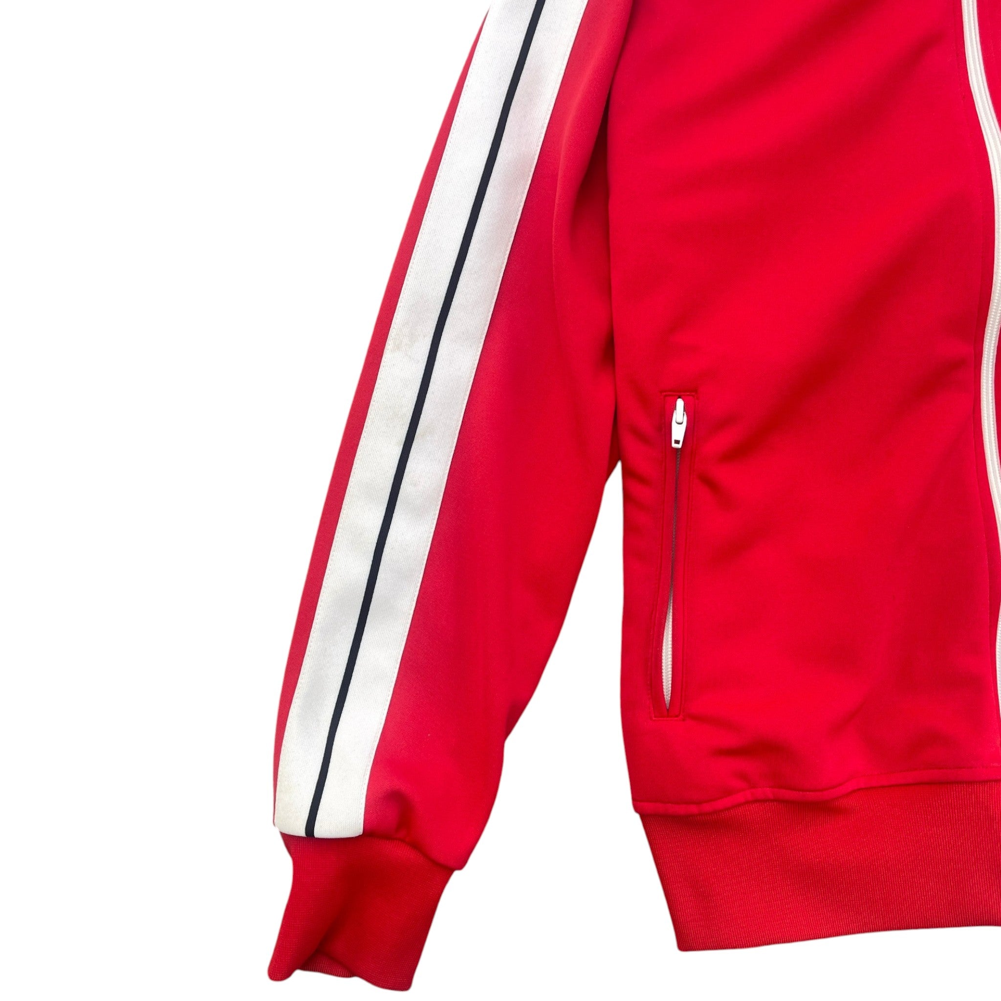 Men's Logo Print Track Jacket Red Size L