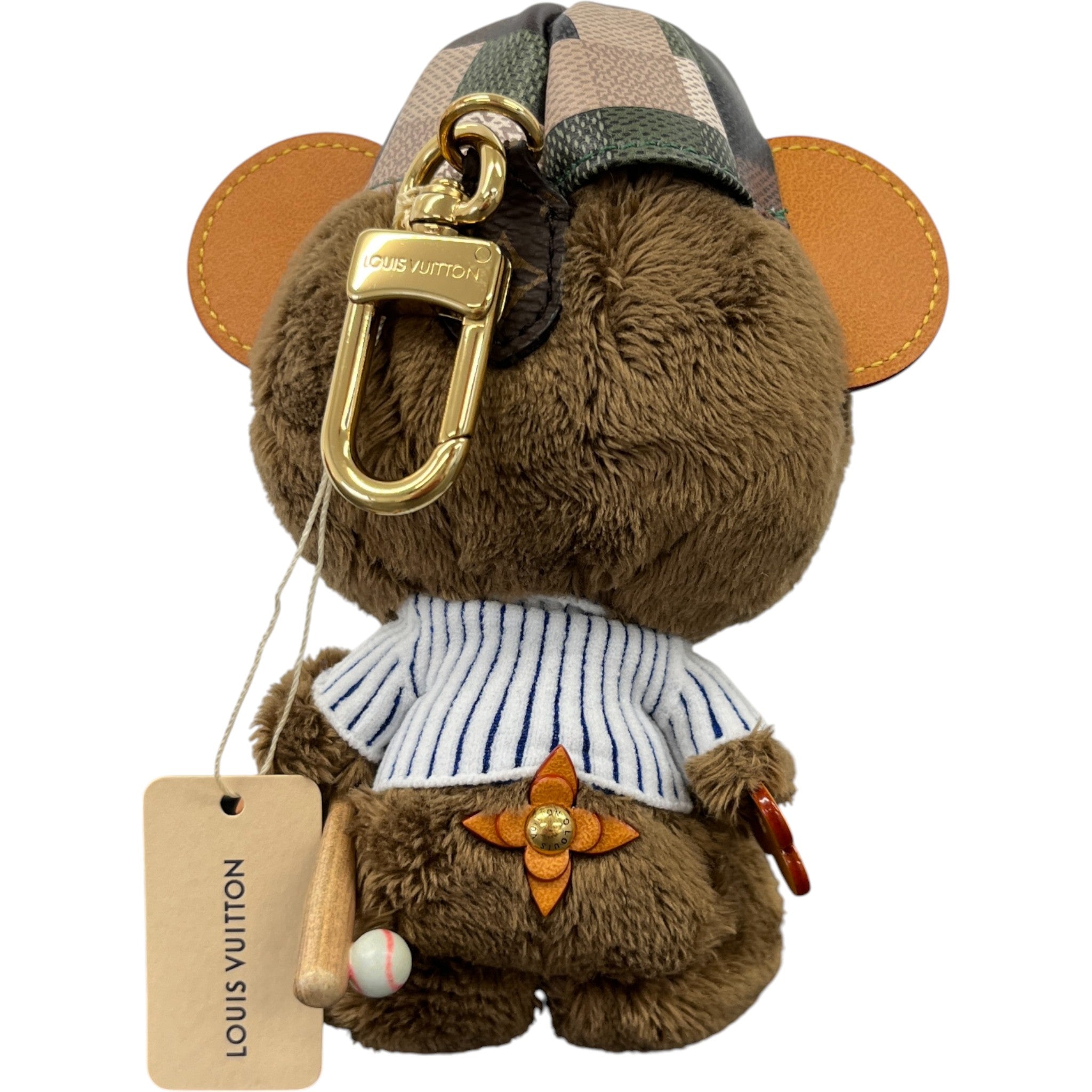 Lv Louis Bear Bag Charm Brown
