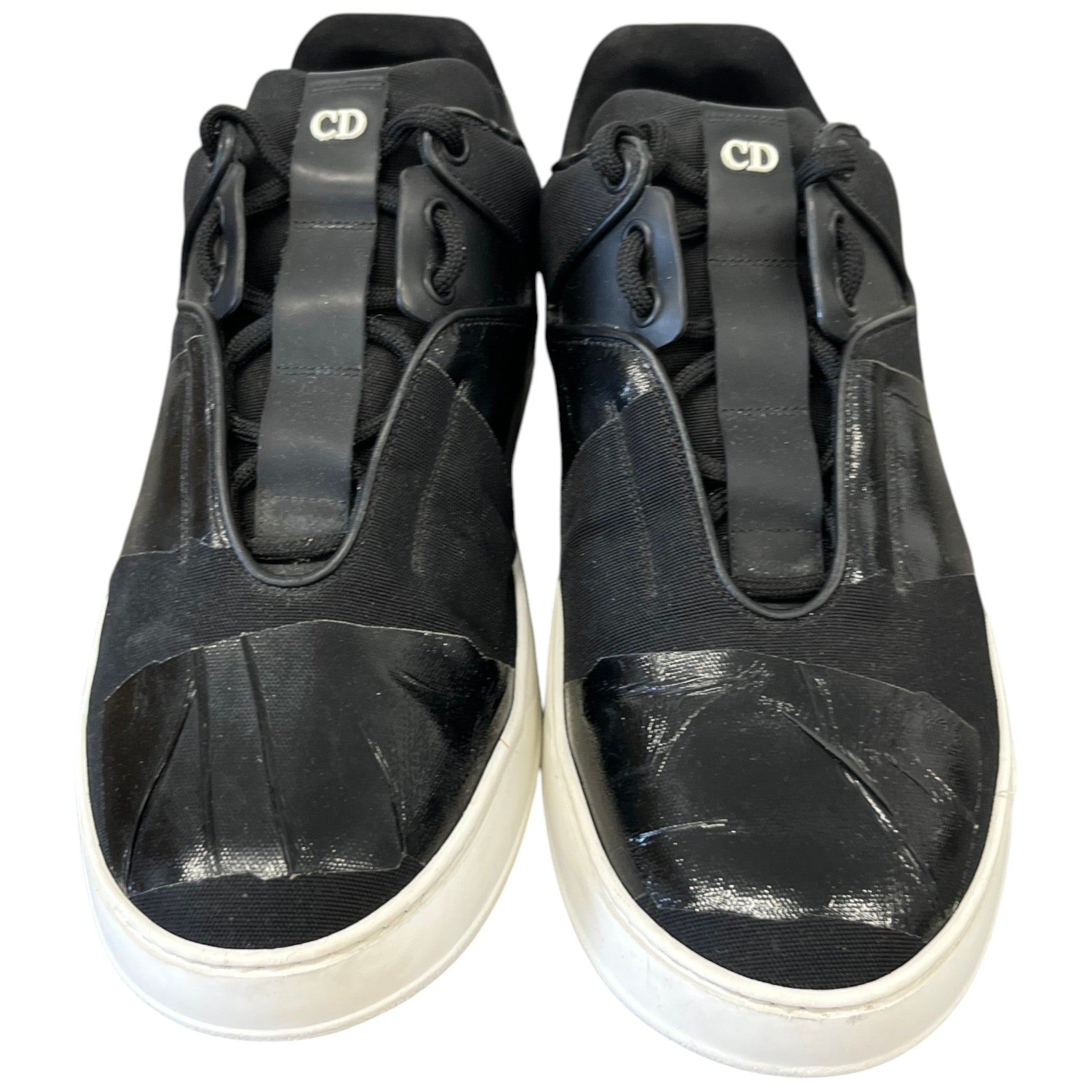 Men's B17 Tape-Cut Low Trainers Black Size EU 42 / UK 8