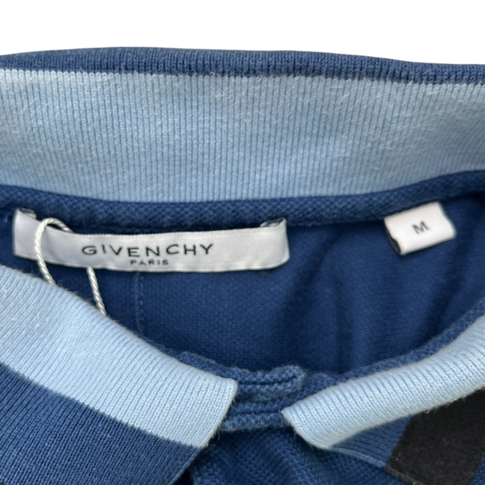 Men's Monkey Brothers Patch Logo Polo Shirt Blue Size M