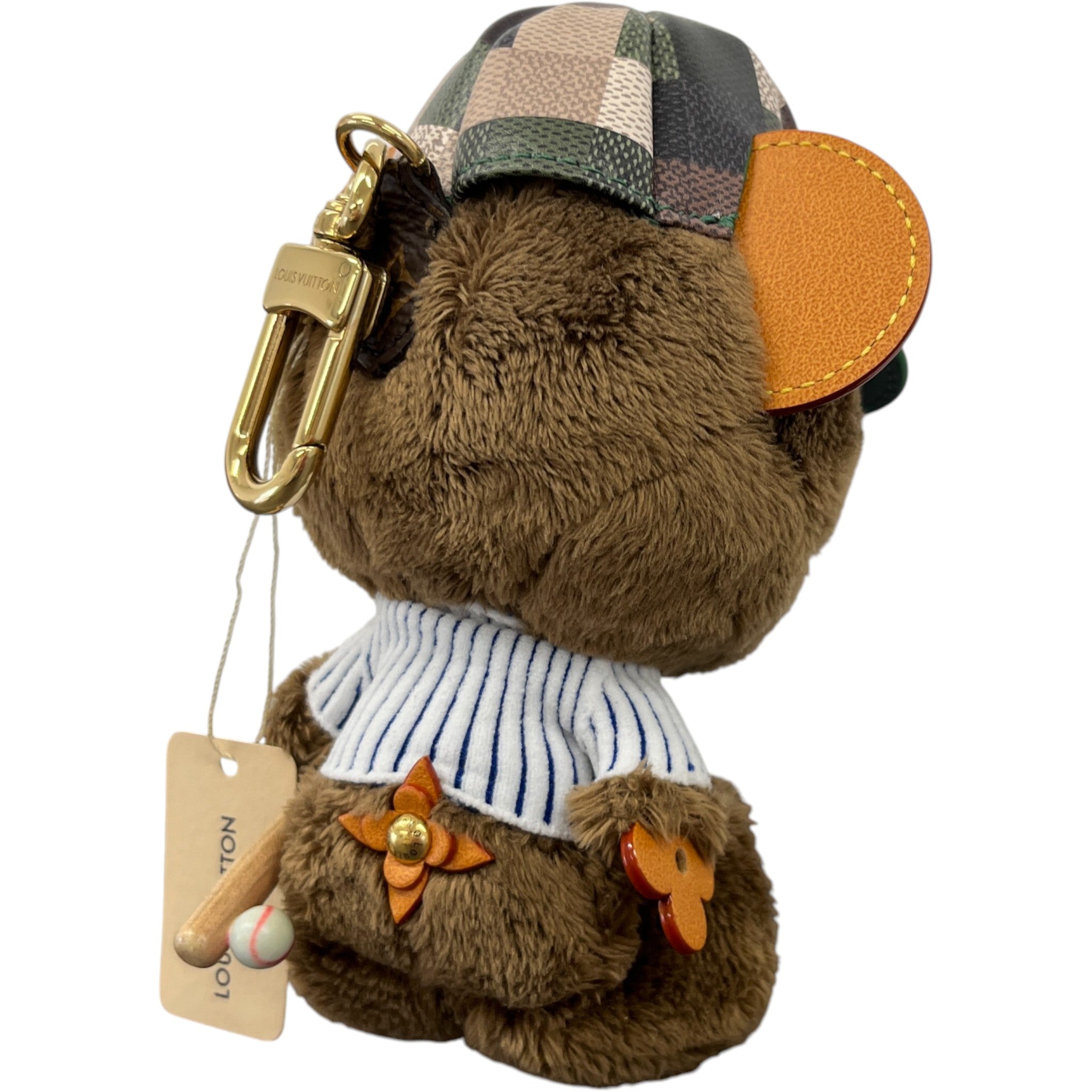 Lv Louis Bear Bag Charm Brown