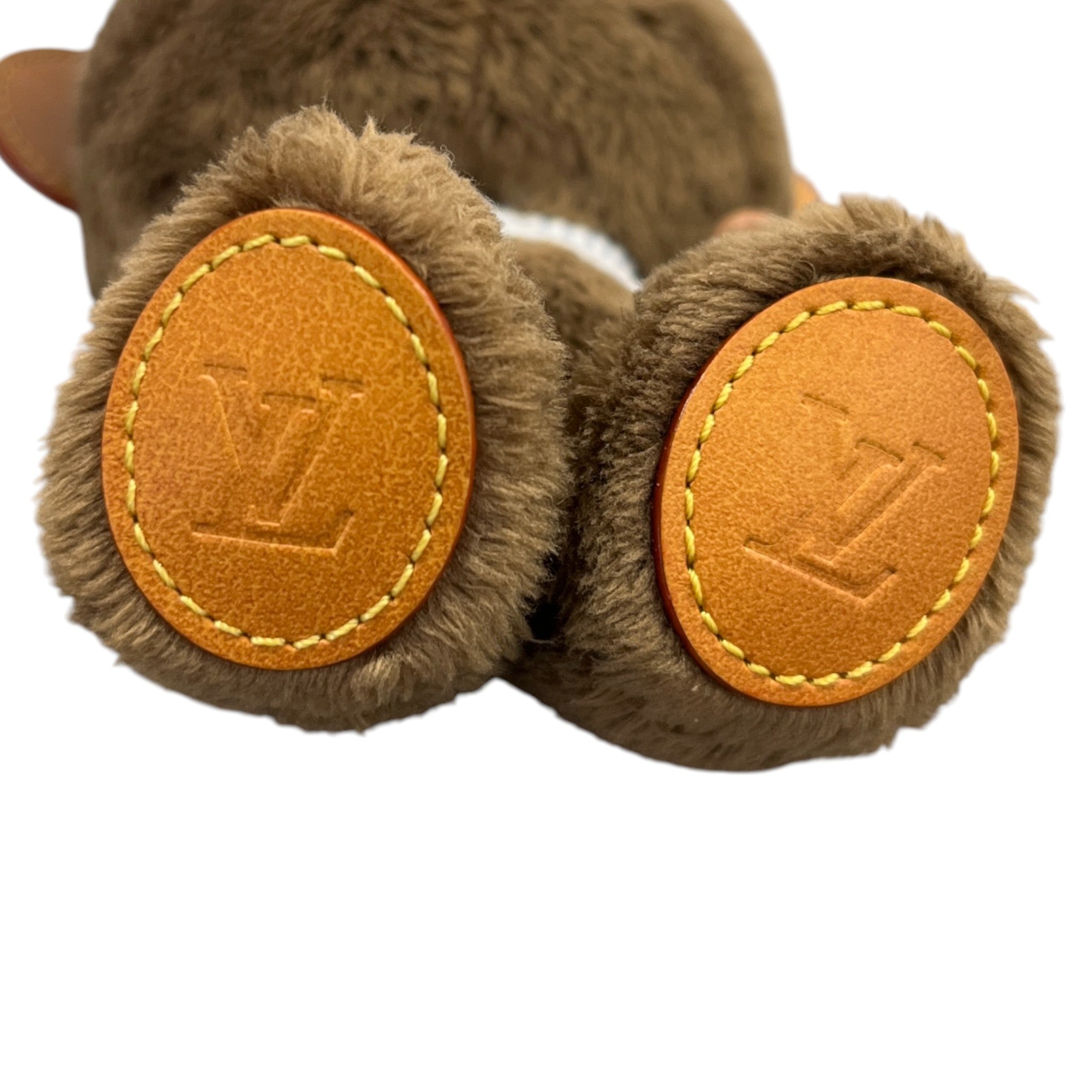 Lv Louis Bear Bag Charm Brown