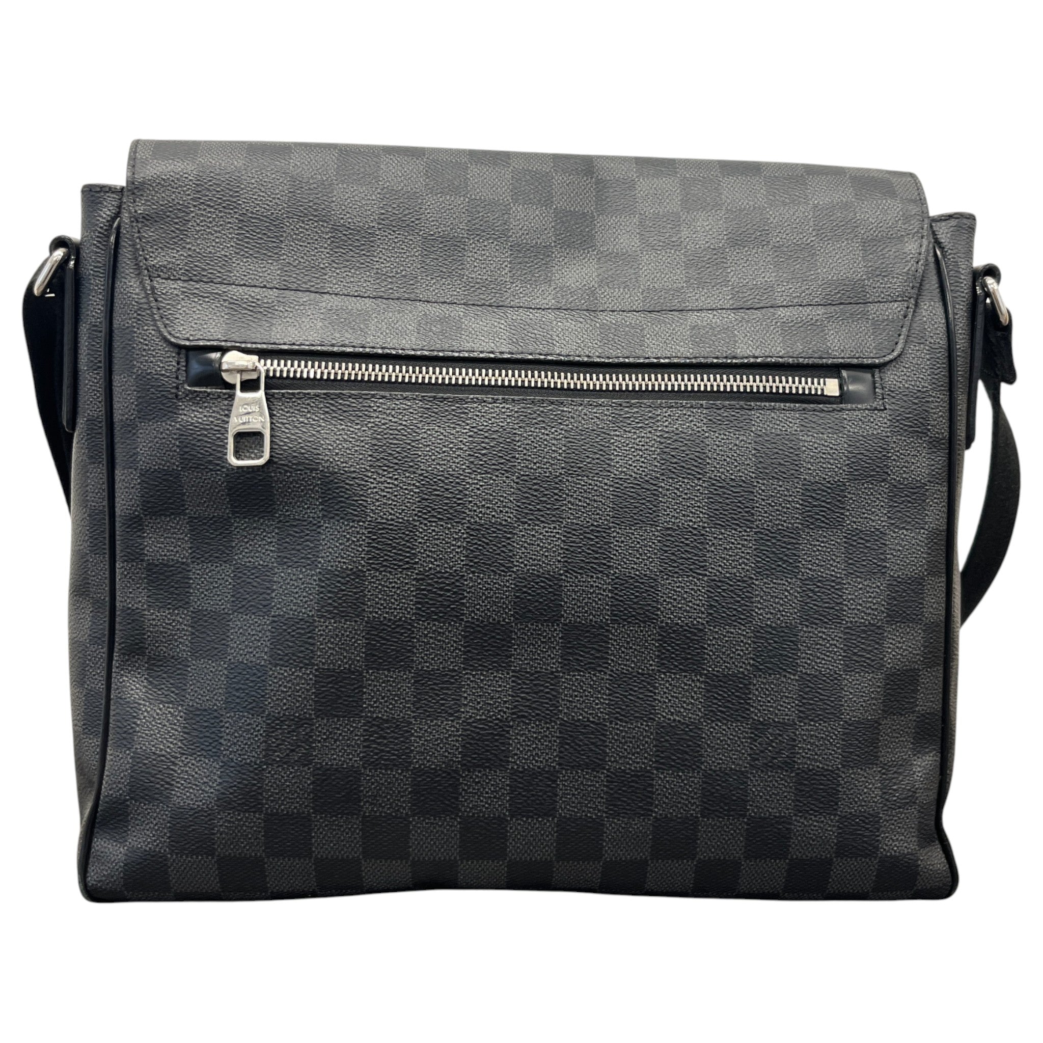 Men's Damier Graphite District Mm Messenger Bag Black