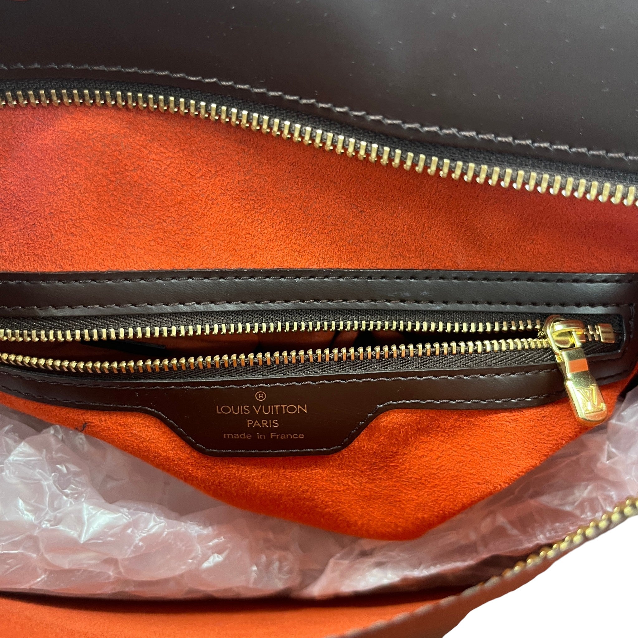 Women's Damier Ebene Sac Plat Pm Bag Brown