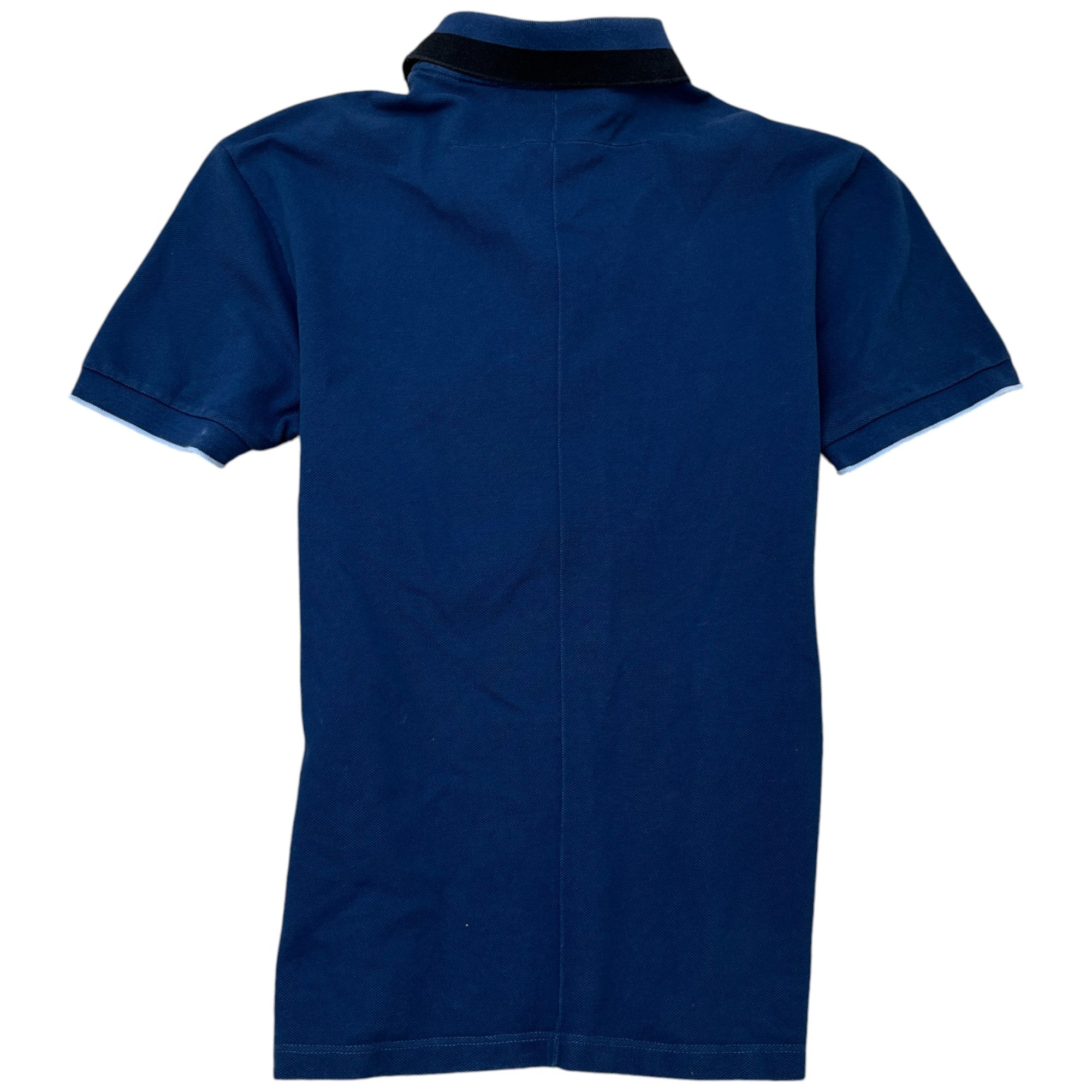 Men's Monkey Brothers Patch Logo Polo Shirt Blue Size M