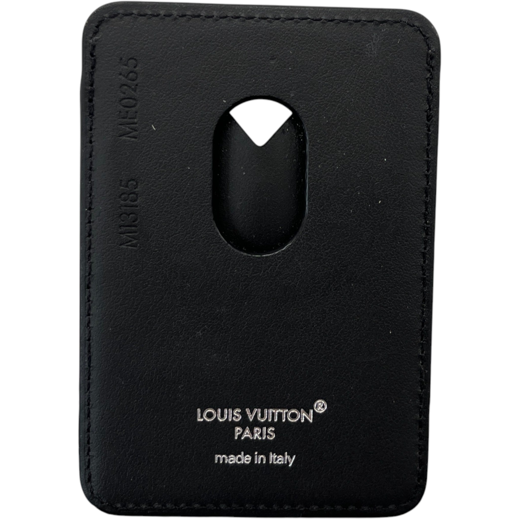 Monogram Porte-Cartes Magnet Card Holder Brown