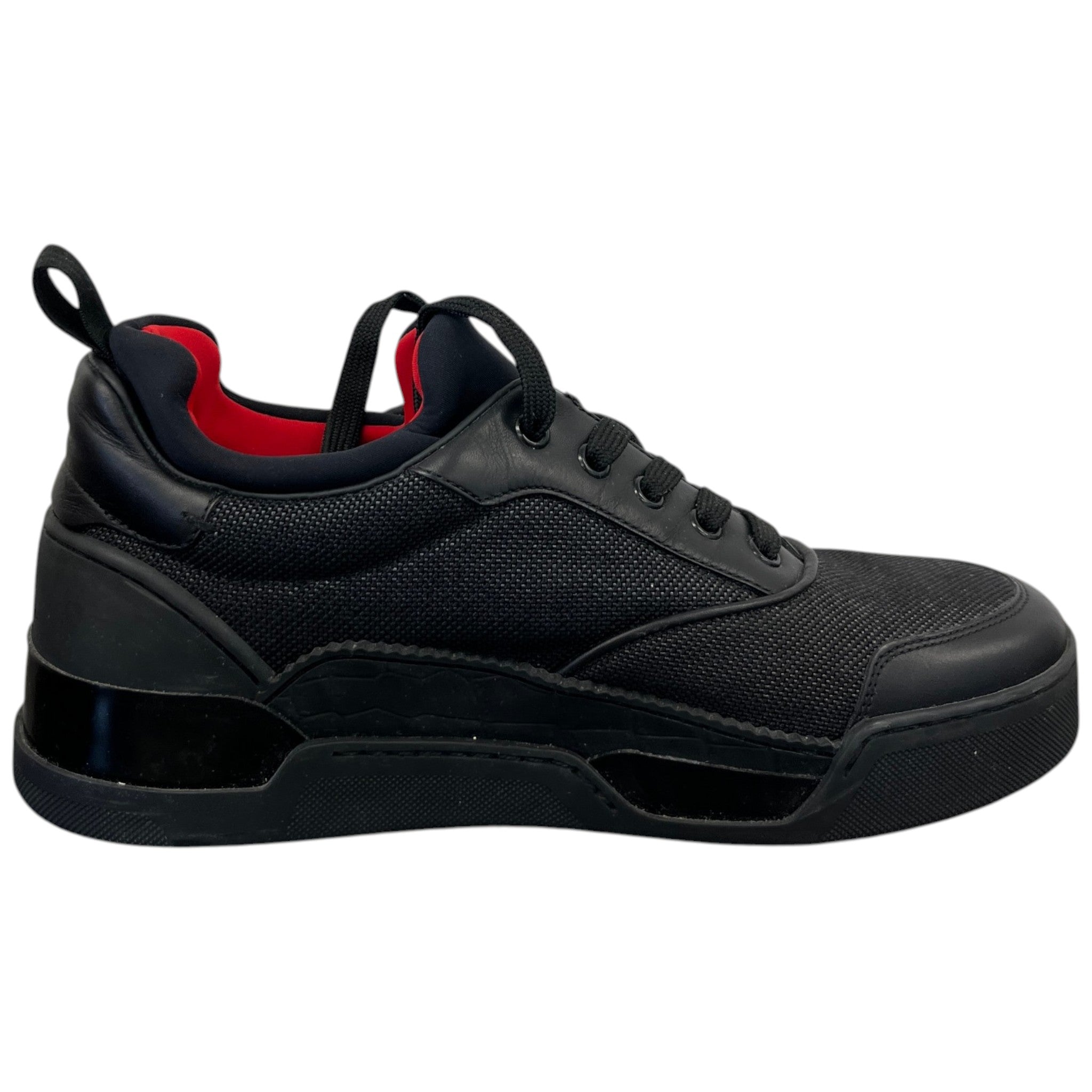 Men's Aurelien Flat Low Trainers Black Size EU 40 / UK 6