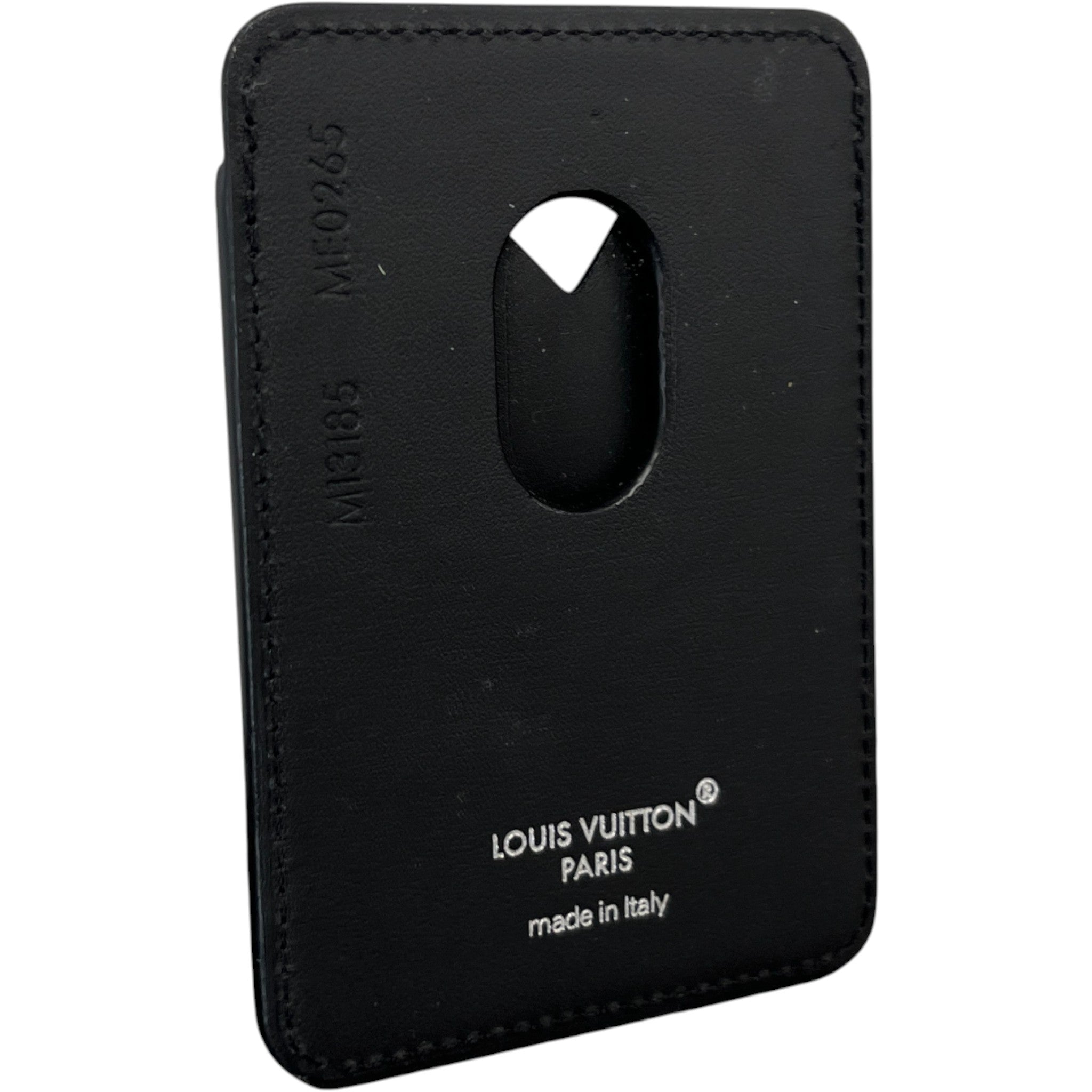 Monogram Porte-Cartes Magnet Card Holder Brown