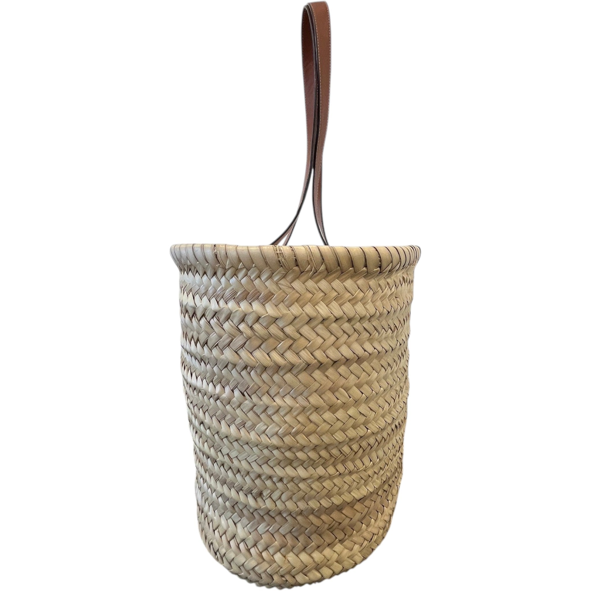 Women's Medium Classic Panier Basket Bag Beige