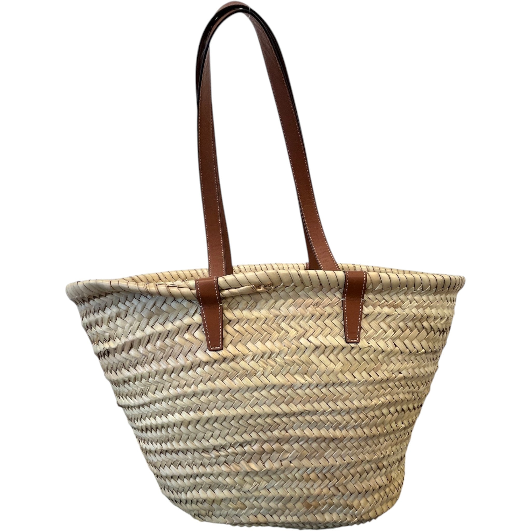 Women's Medium Classic Panier Basket Bag Beige