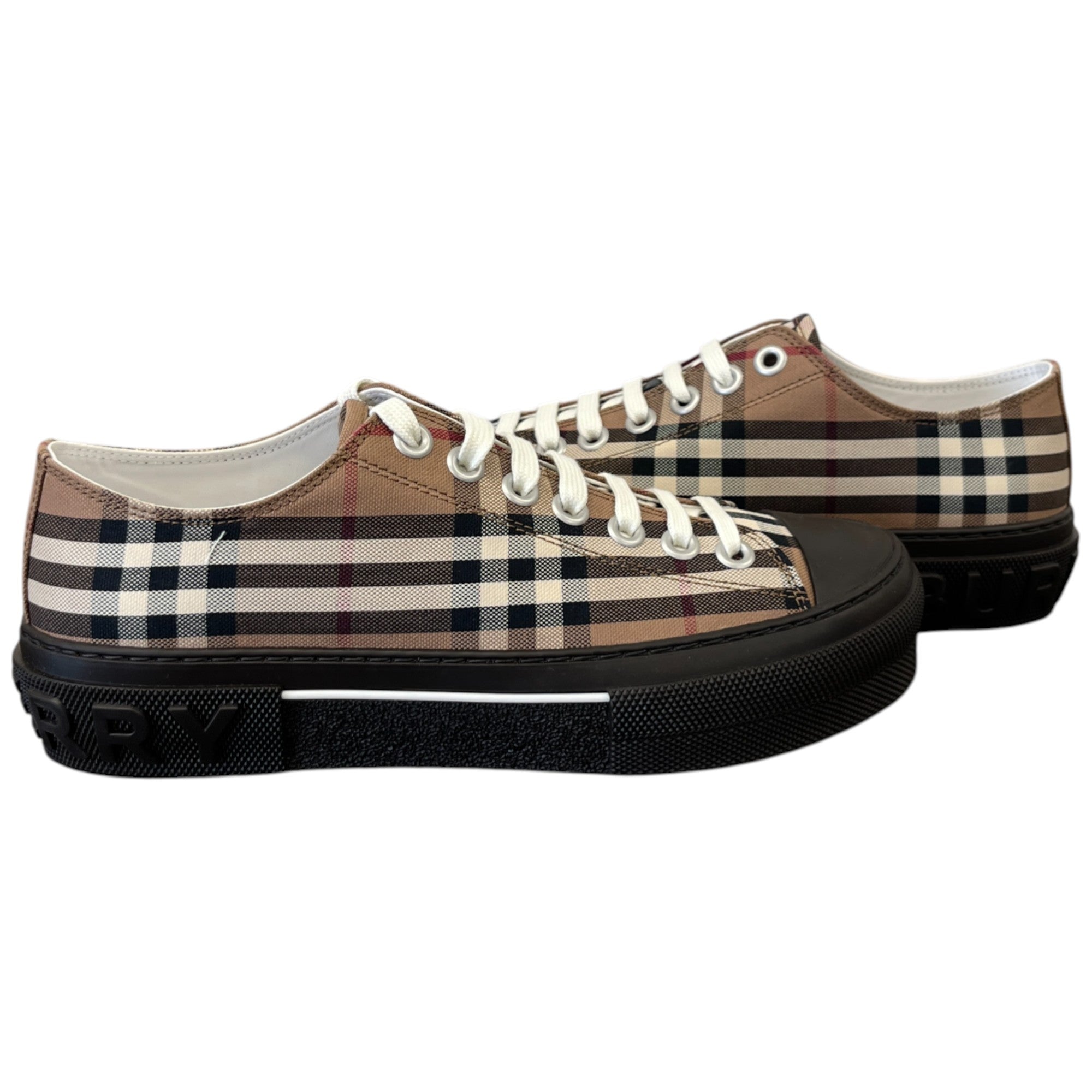 Men's Vintage Check Low Trainers Brown Size EU 40 / UK 6