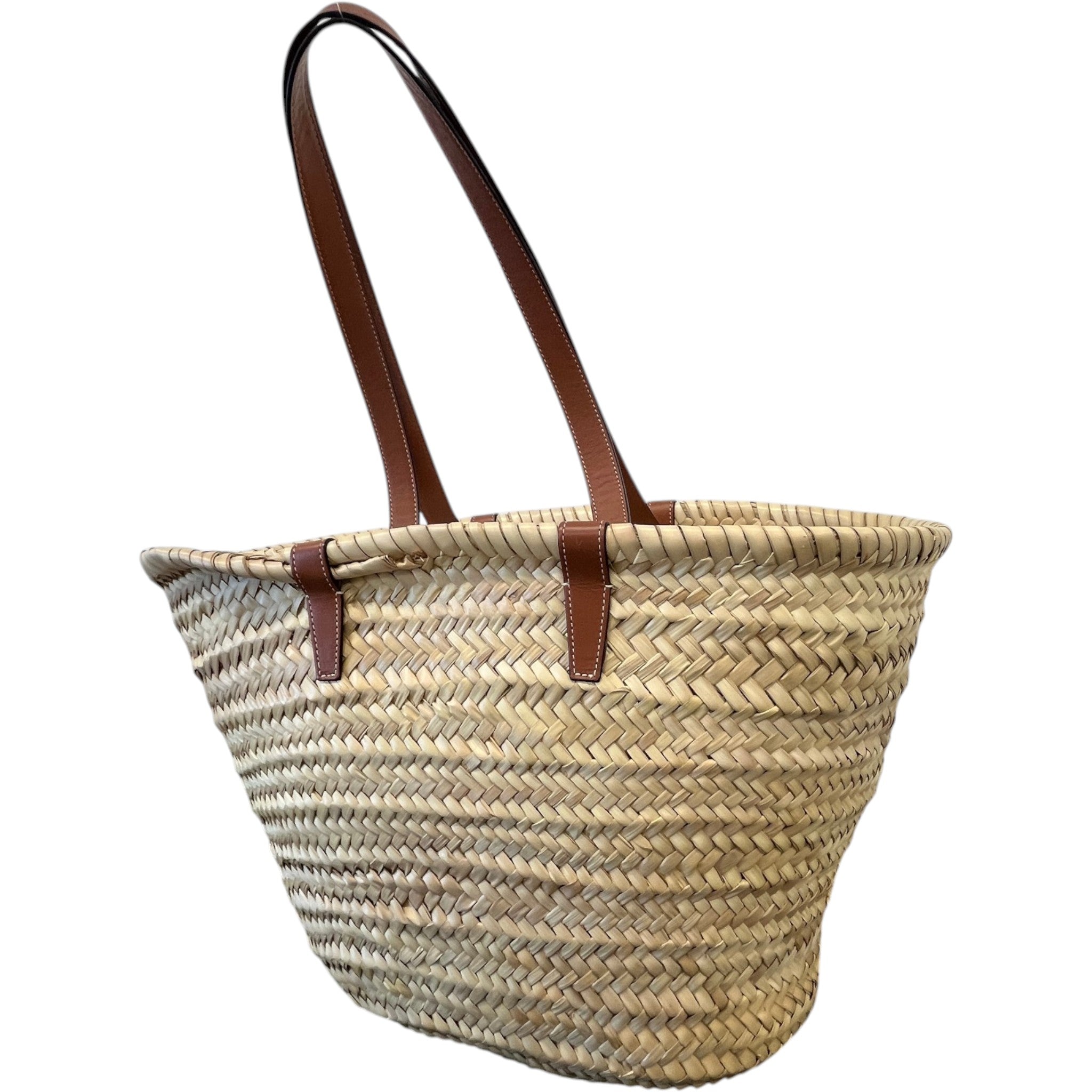 Women's Medium Classic Panier Basket Bag Beige