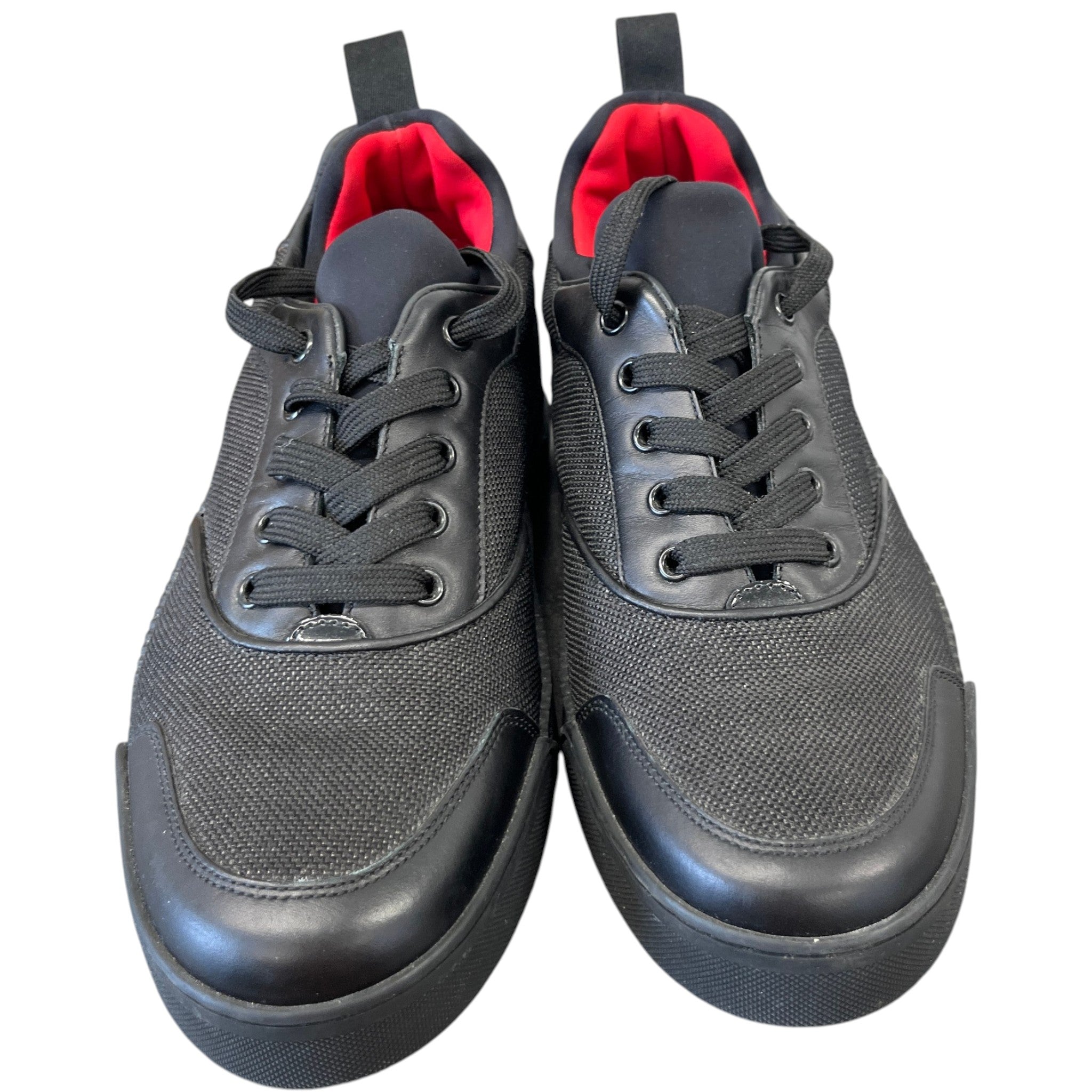 Men's Aurelien Flat Low Trainers Black Size EU 40 / UK 6